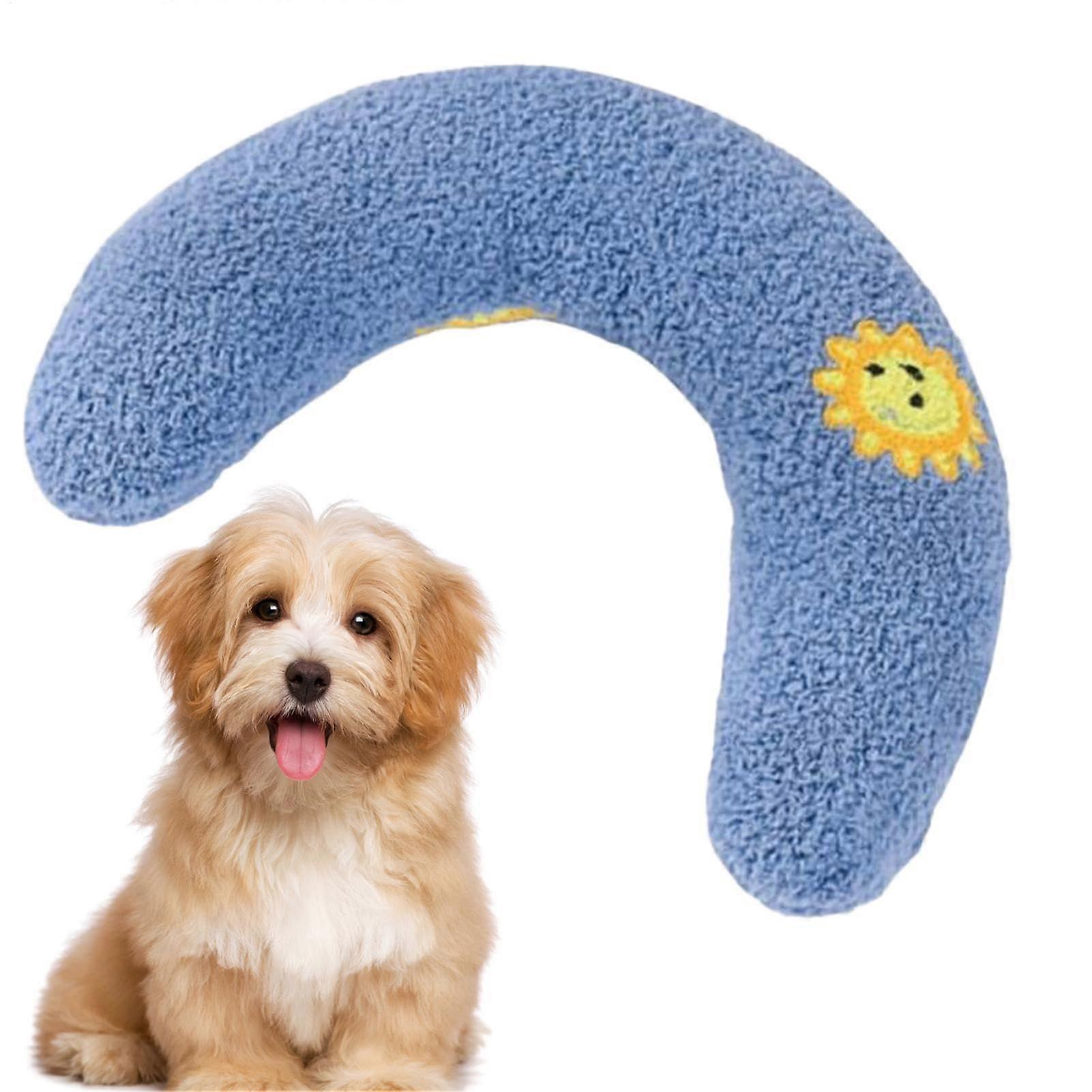 Pet Sleep Pillow – soft Ushaped dog pillow for sleeping, pet sleep accessory, machinewashable pillow for large dogs.
