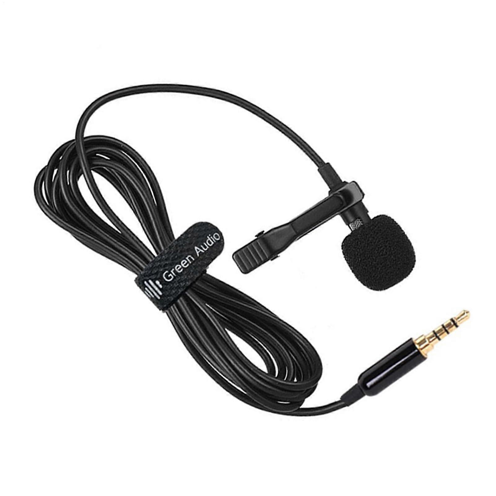 Lavalier Microphone with Clip, Lightweight Portable Mic for Stage Conferences and Presentations