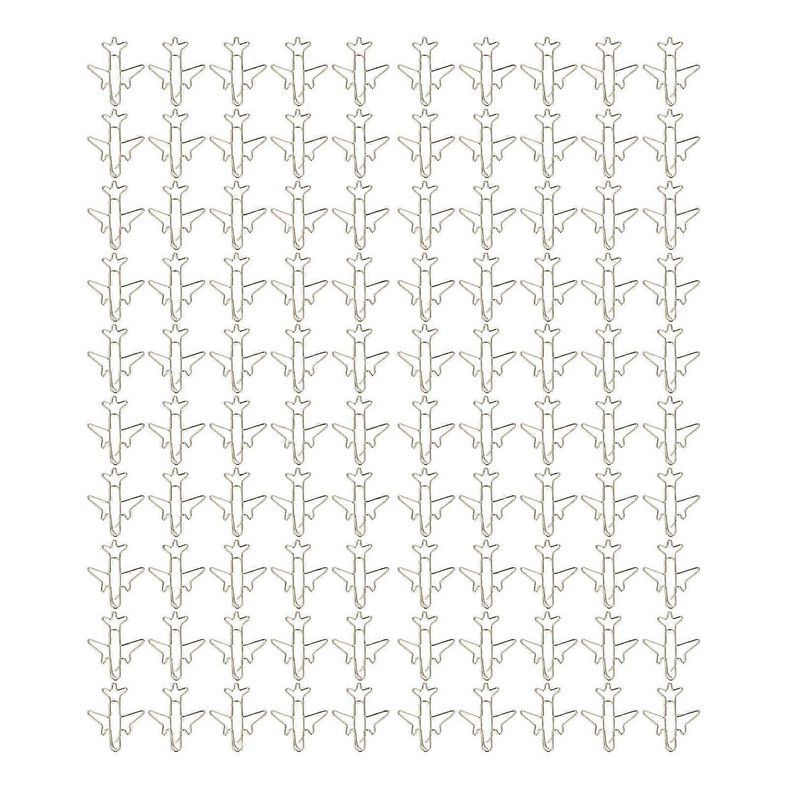 2025 Latest Model  100Pcs Paper Clips Gold Cute Unique Shape Electroplating