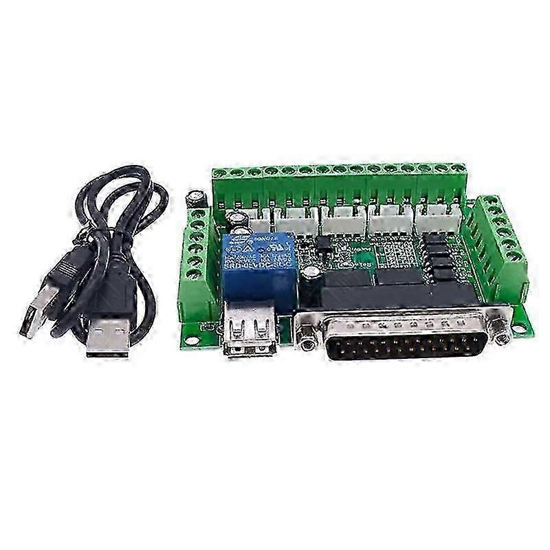 Driver Board for Engraving Machine 5 Axis CNC Breakout Board with Optical Coupler for Drive