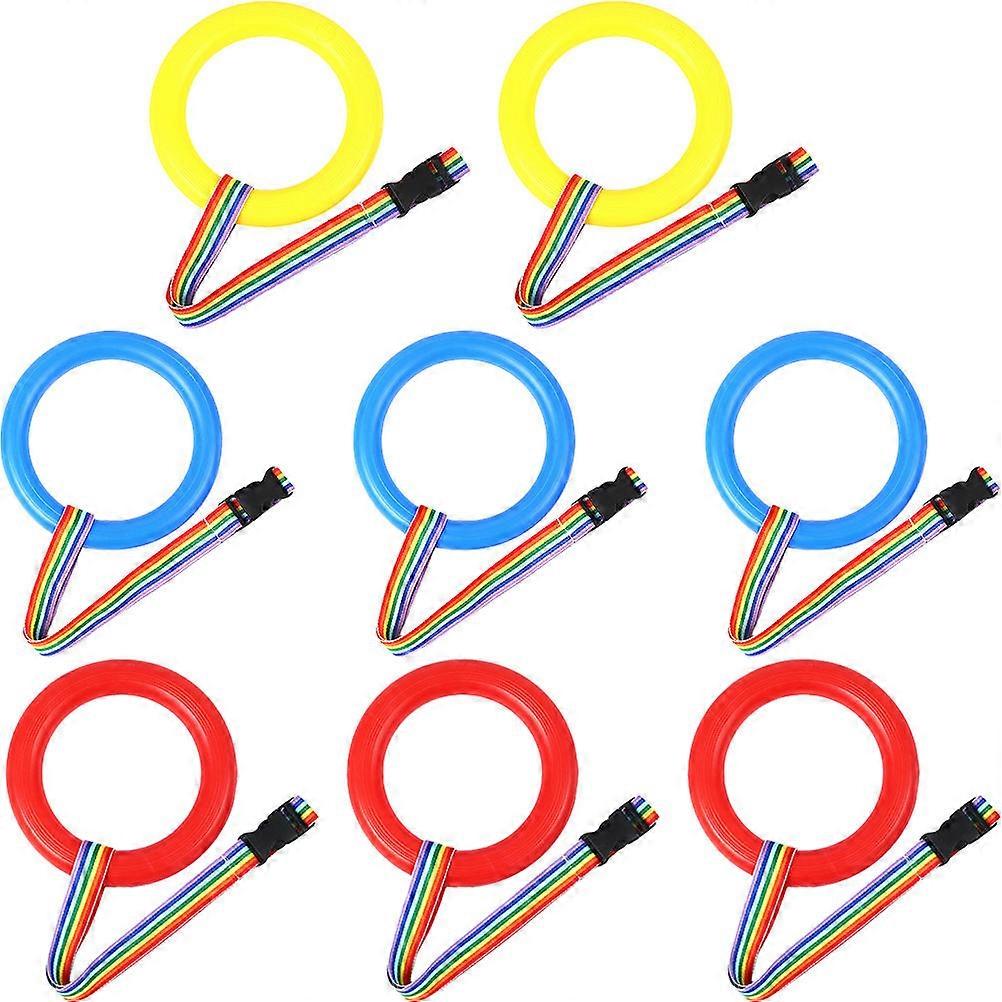 8pcs Leash Walking Rope with Detachable Handles for Outdoor Safety – Bright Colors for Preschool, Nursery & Kindergarten Use – Develops