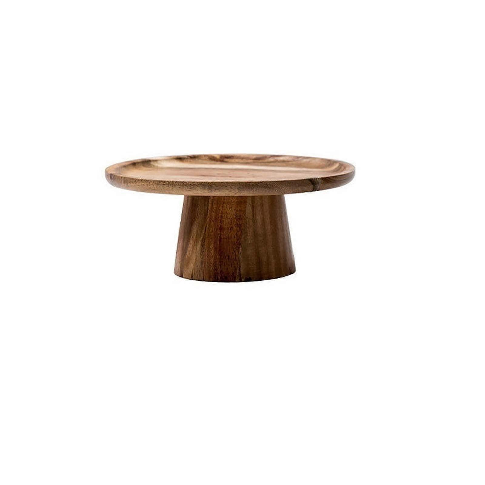 Cake Stand Round Wooden Display Tray With Tall Legs For Fruit Snacks Sushi Dessert Color 3 Model 6