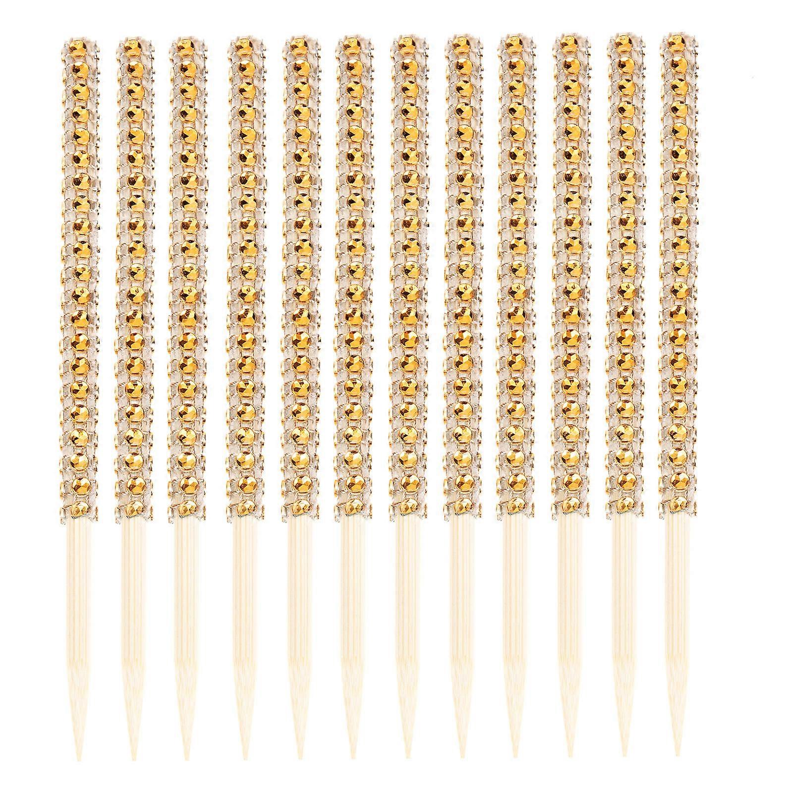 Lollipop Making Sticks Practical Lollipop Sticks For Restaurant And Synthetic Material 12Pcs Yellow