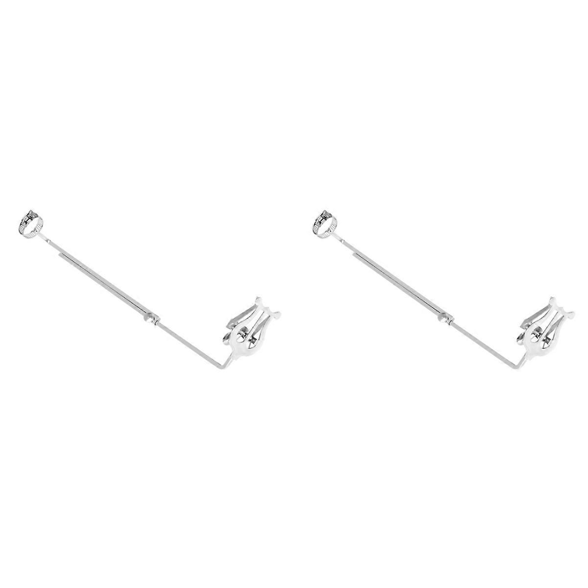 Portable Flute Music Stand Marching Band Sheet Music Clip Clamp