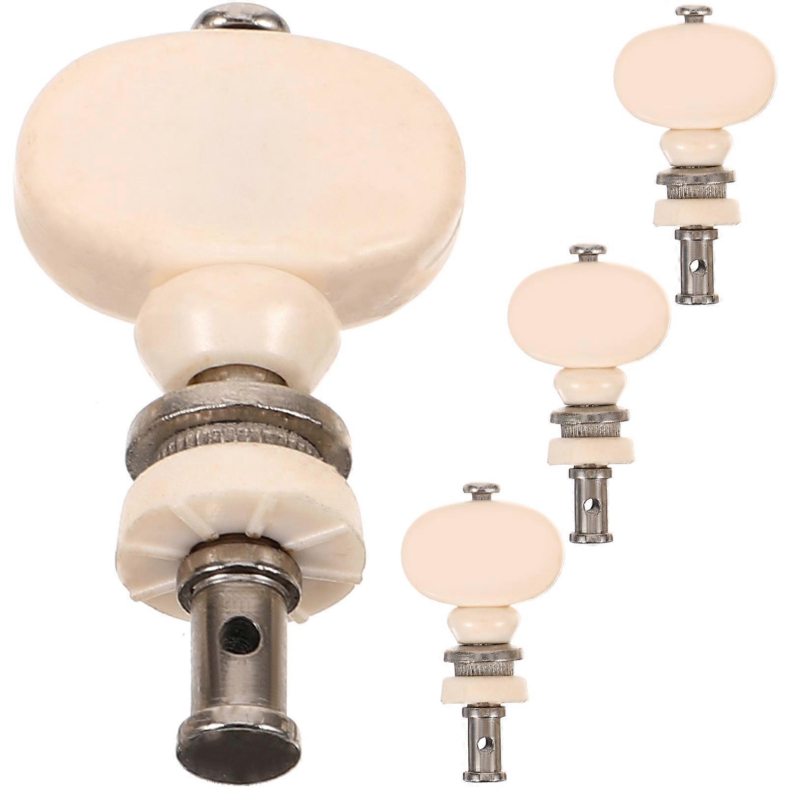 Sound Enhancement Ukulele Tuners Straight Rod Design Universal Ukulele Tuning Peg Professional 4Pcs