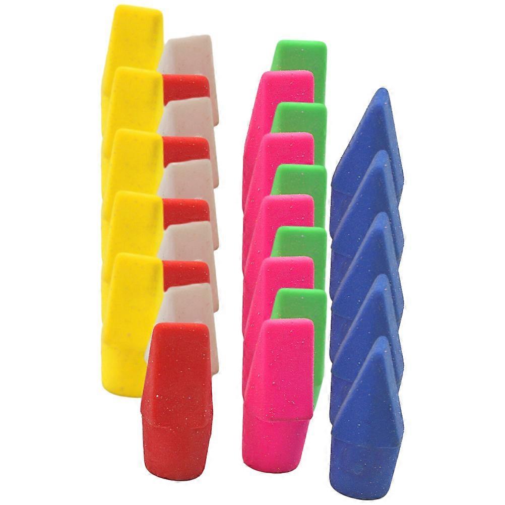 School Supplies Erasers Pencil Cap Eraser Students Teachers Workers 0.98X0.43X0.43in TPR Material Cap Shape 30Pcs
