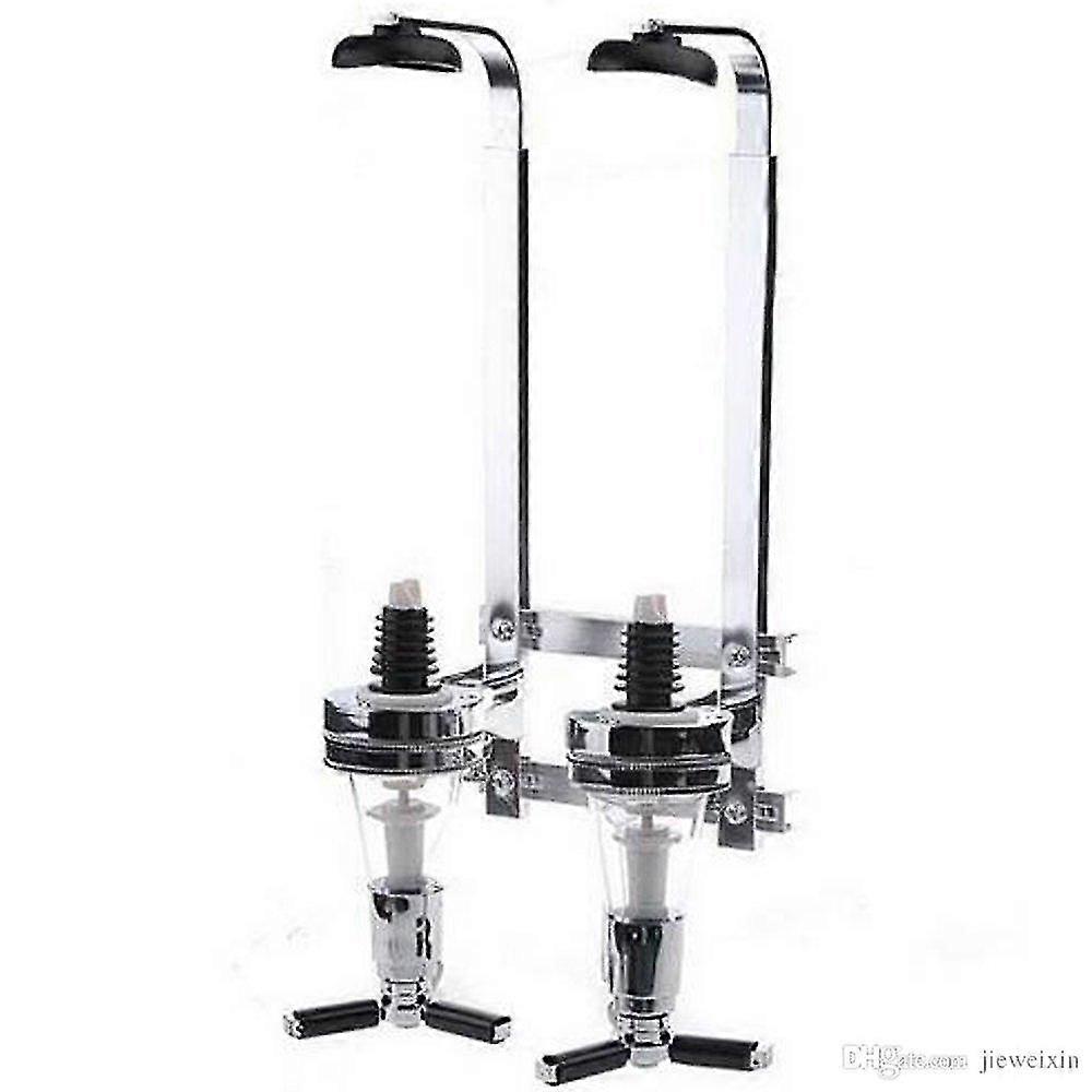 كابالو الفولاذ المقاوم للصدأ 2 زجاجة بصرية جدار جبل موزع بار الخادم الشخصي للمشروبات الكحولية المشروبات الروحية - الفودكا ، الويسكي ، الروم ، الجن ، SZRH A-D 3128