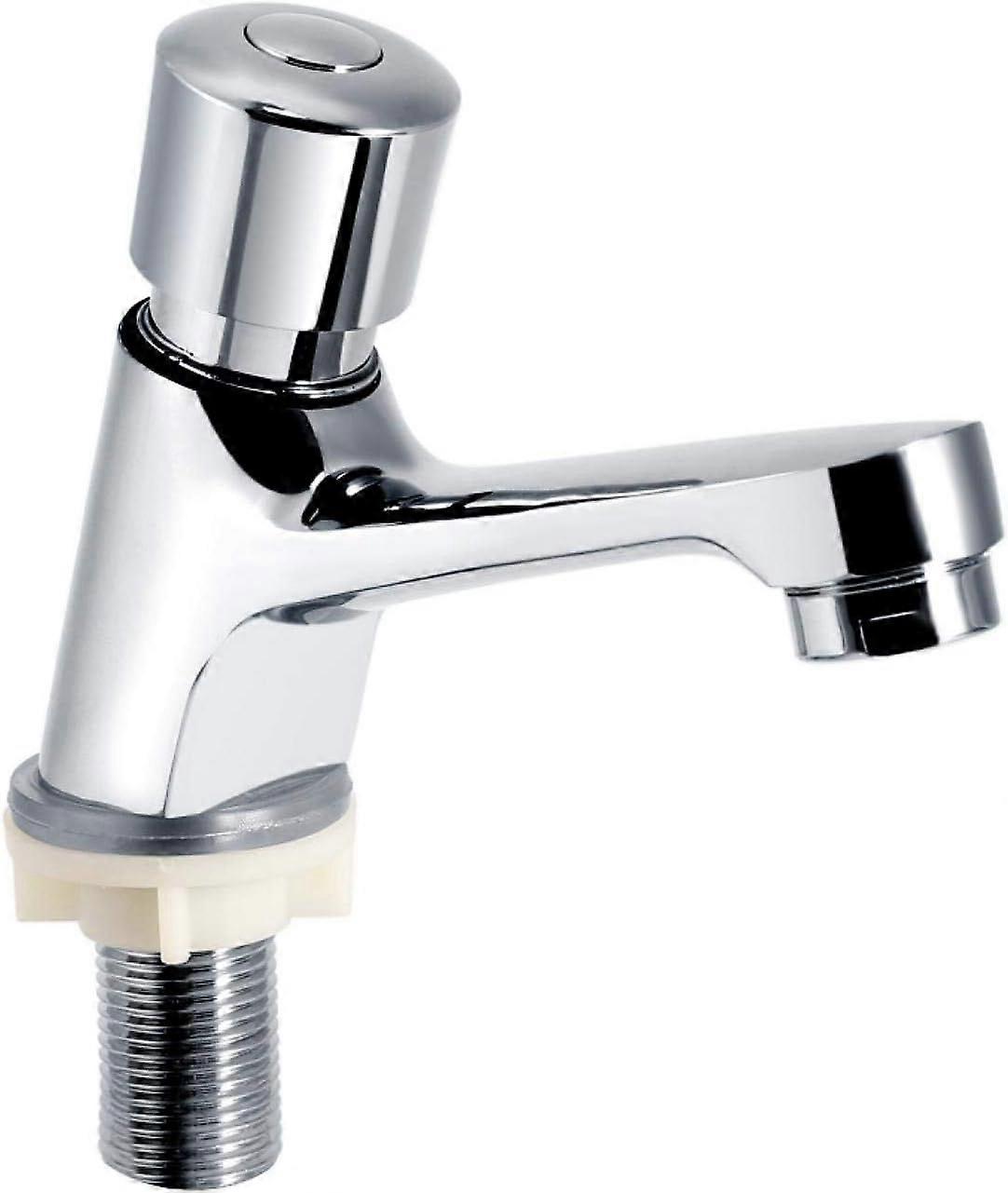 2025 Latest Model Water Saving Time Delay Faucet, Public Ktchen Bathroom Chrome