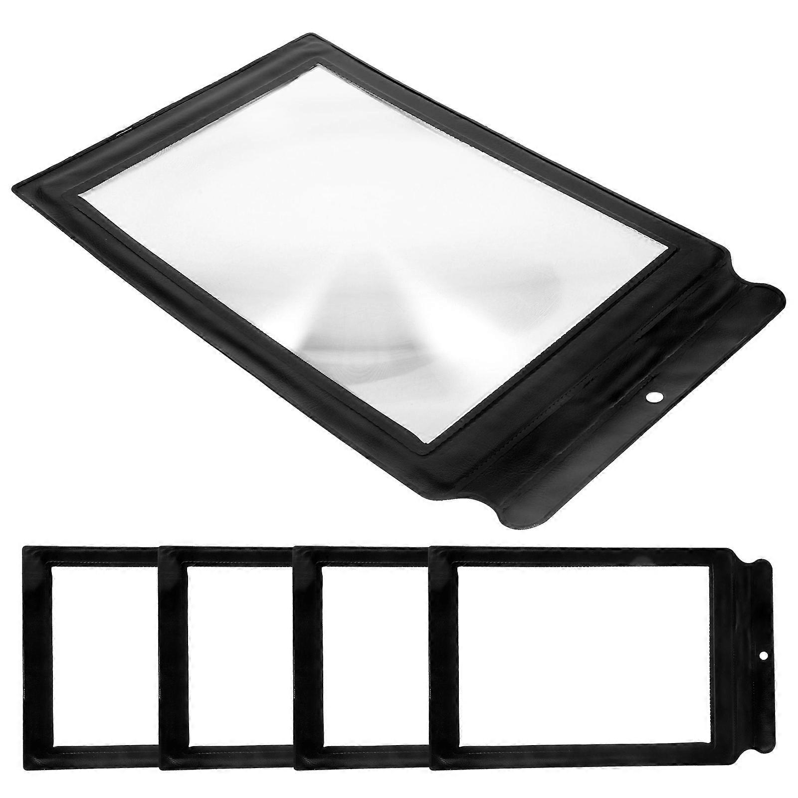 Page Magnifier Sheet Magnifying Sheets Reading Books Daily Tasks Rectangular Name Card .50X19.50X0.10CM 5Pcs