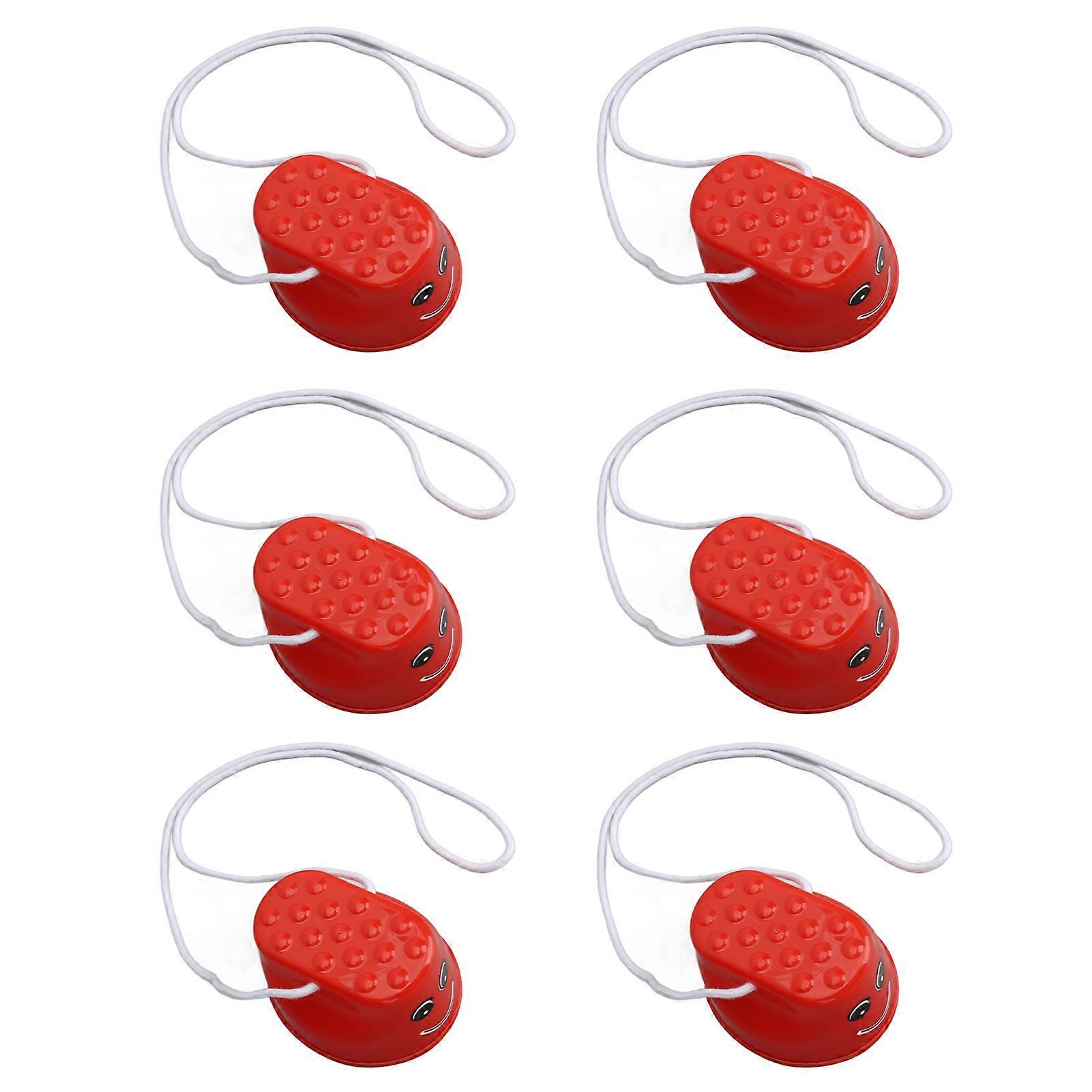 6pcs Kids Stepper Toy Improve Coordination nce Training Walking Stilts for Outdoor Play Red