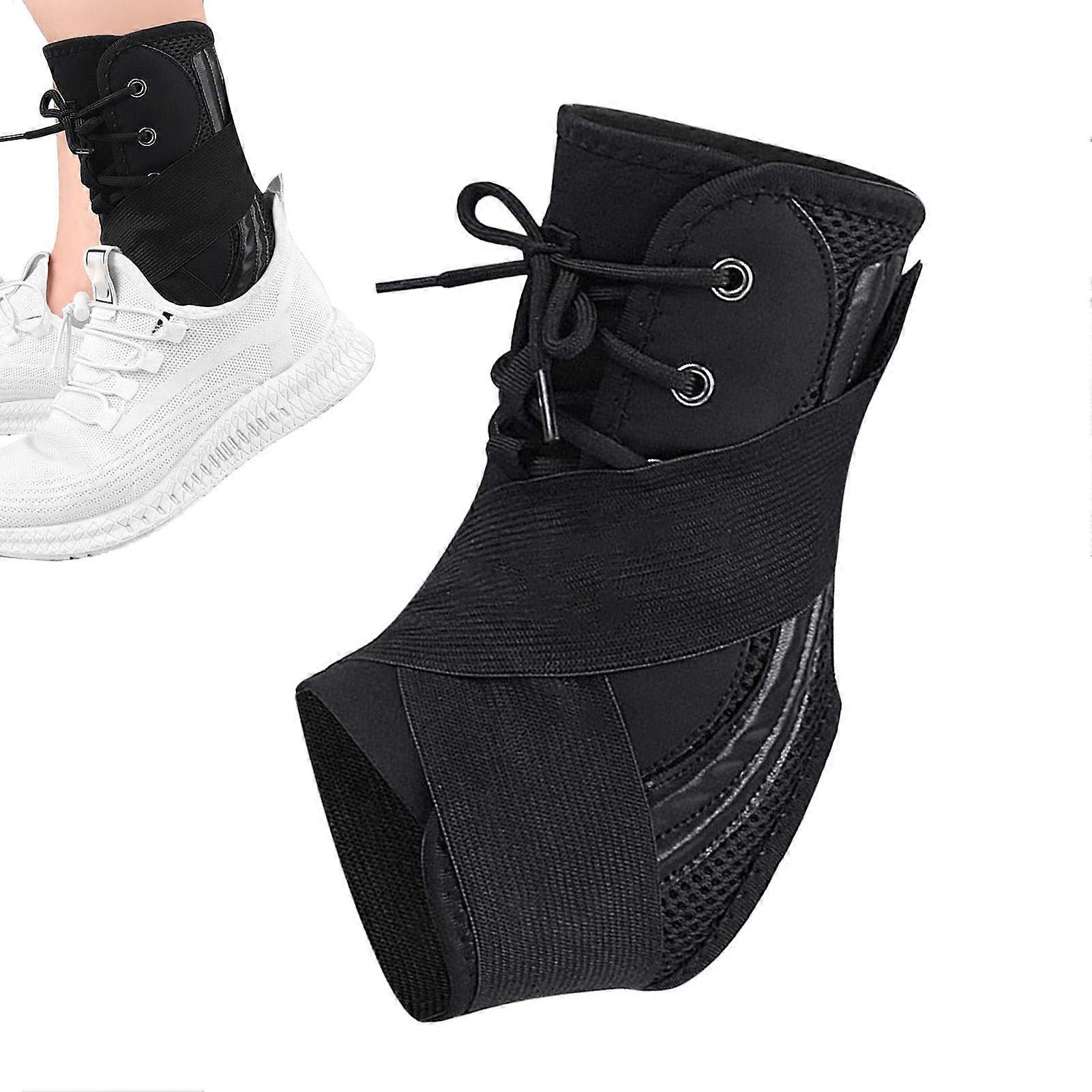 Ankle Compression Sleeve Brace And Elastic Supports Breathable Wrap Hollow Heel Footpack For Basketball, Children