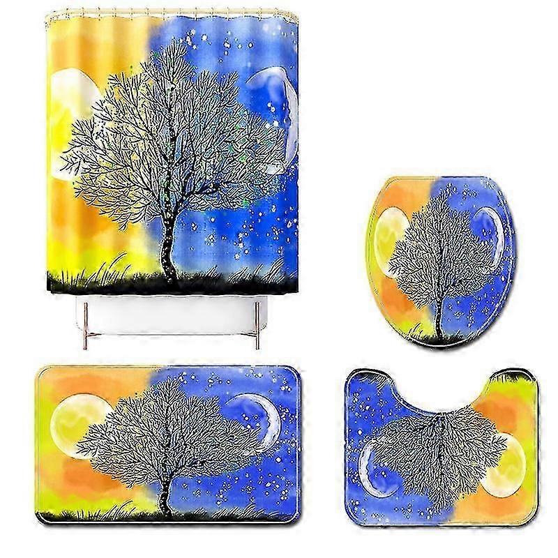 Mng Tree of Life tryckt toalettgolvmatta