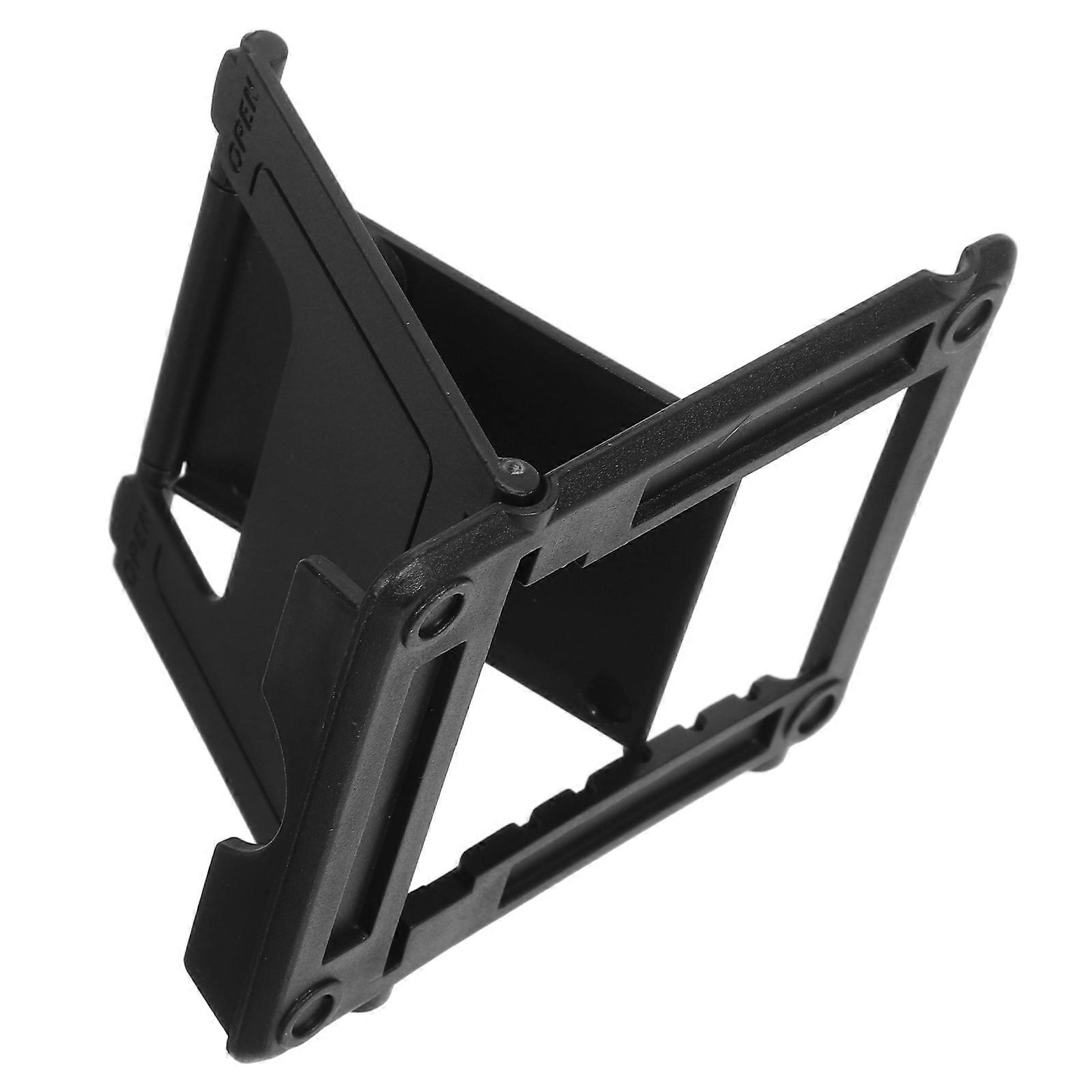 Foldable Multi Angle Phone Stand Cradle Holder for Desk Support Compatible with Smartphones and Tablets Black