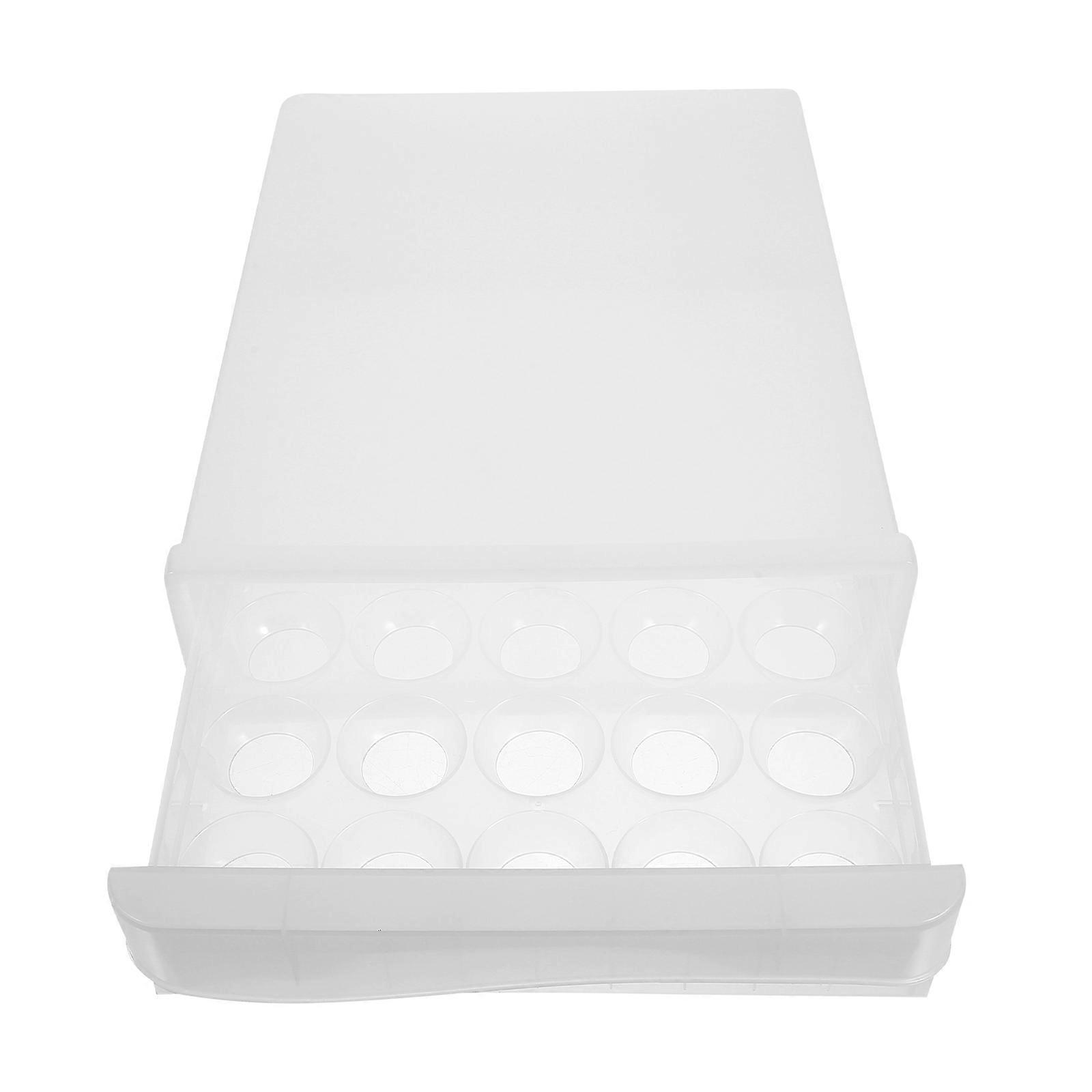 Egg Organizer Drawer Type Storage Box for Daily Household Use 35.00X26.00X8.00cm Waterproof 1Pack