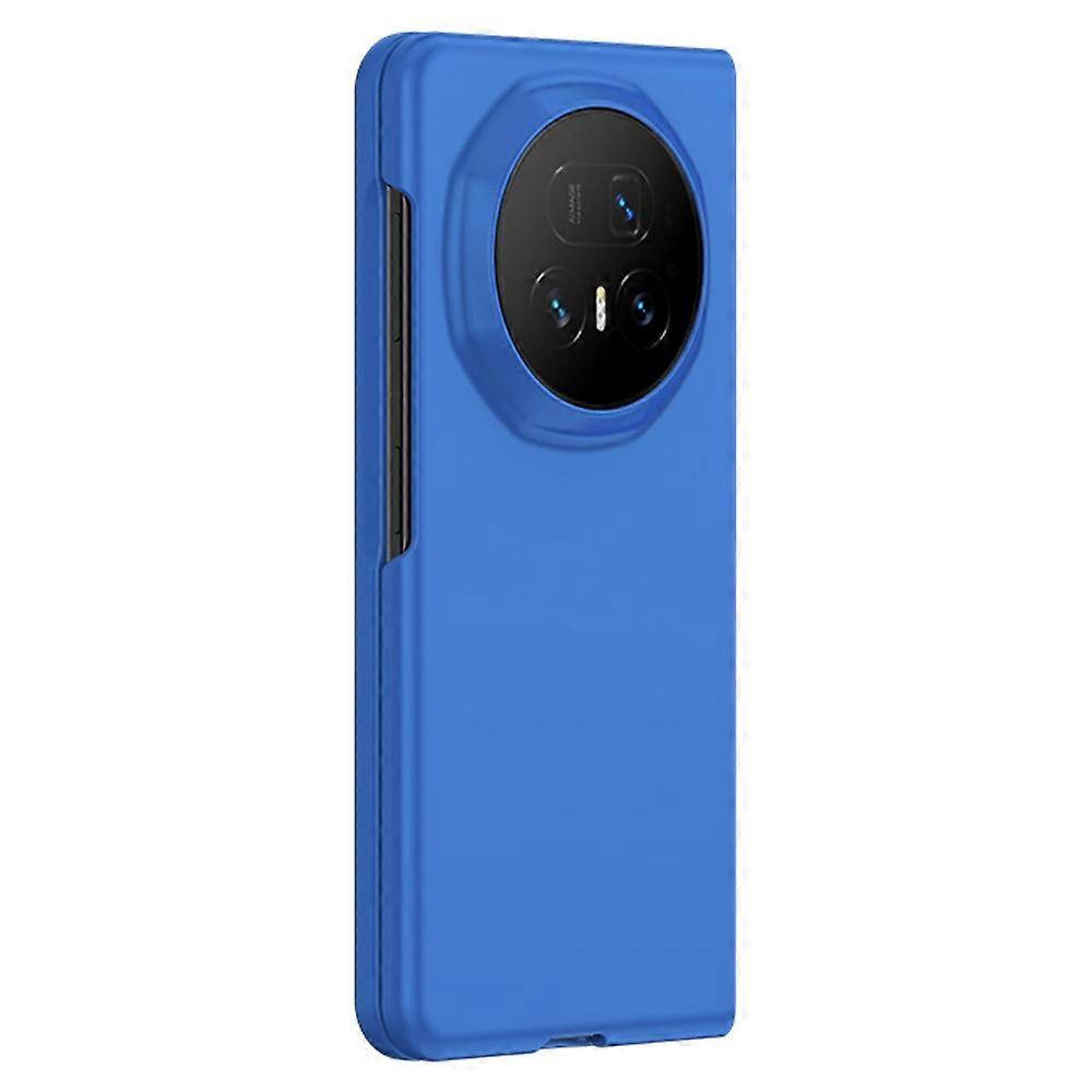 For Honor Magic V5 5G Case Skin-Touch Texture Hard PC Folding Phone Cover - Dark Blue