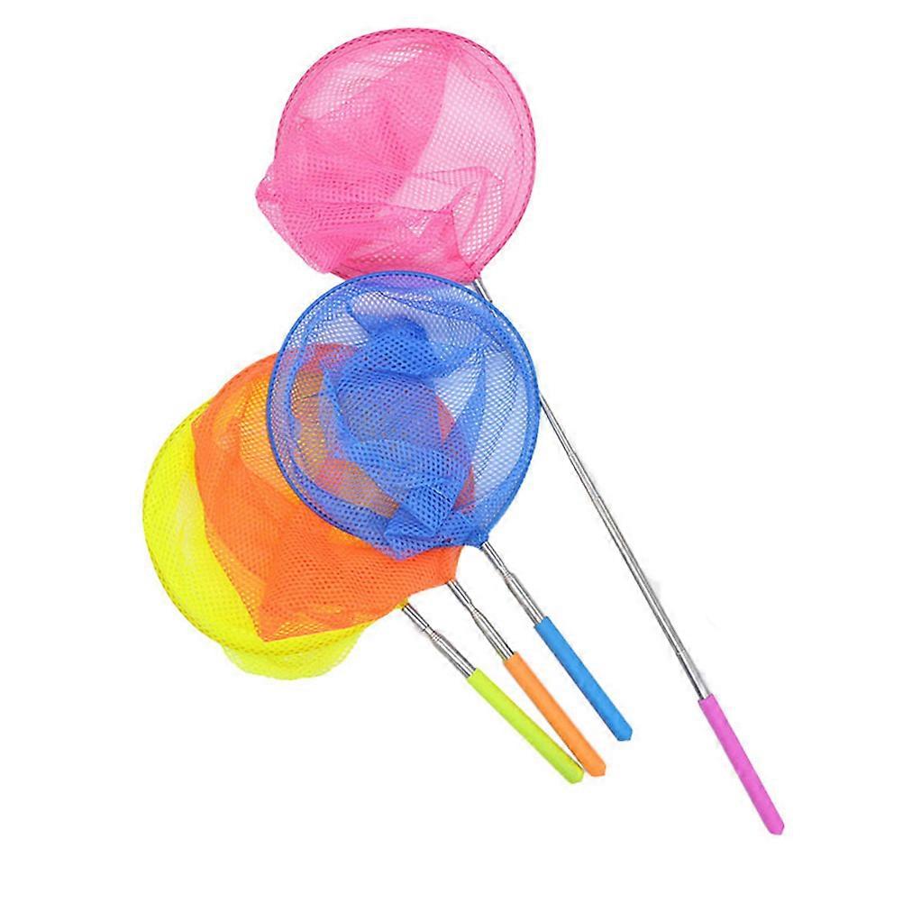 Retractable Fishing Net Circular Shape For Outdoor Activities Nylon Material Catch Fish 3Pcs