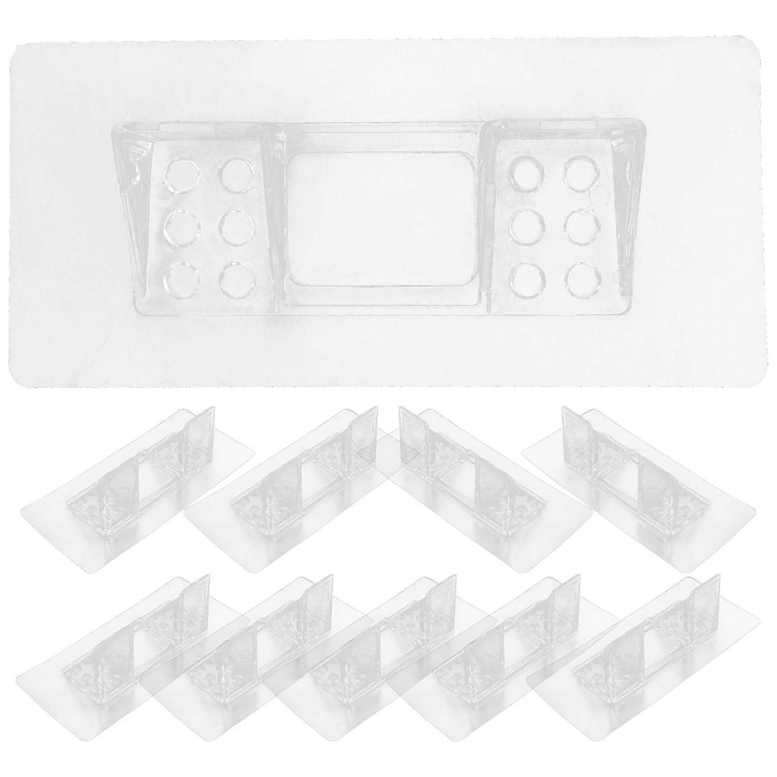 أوتاد رف المطبخ عالية التحمل تصميم الحمام متعدد الطبقات 5.9×2.7×2 بوصة 10 قطع