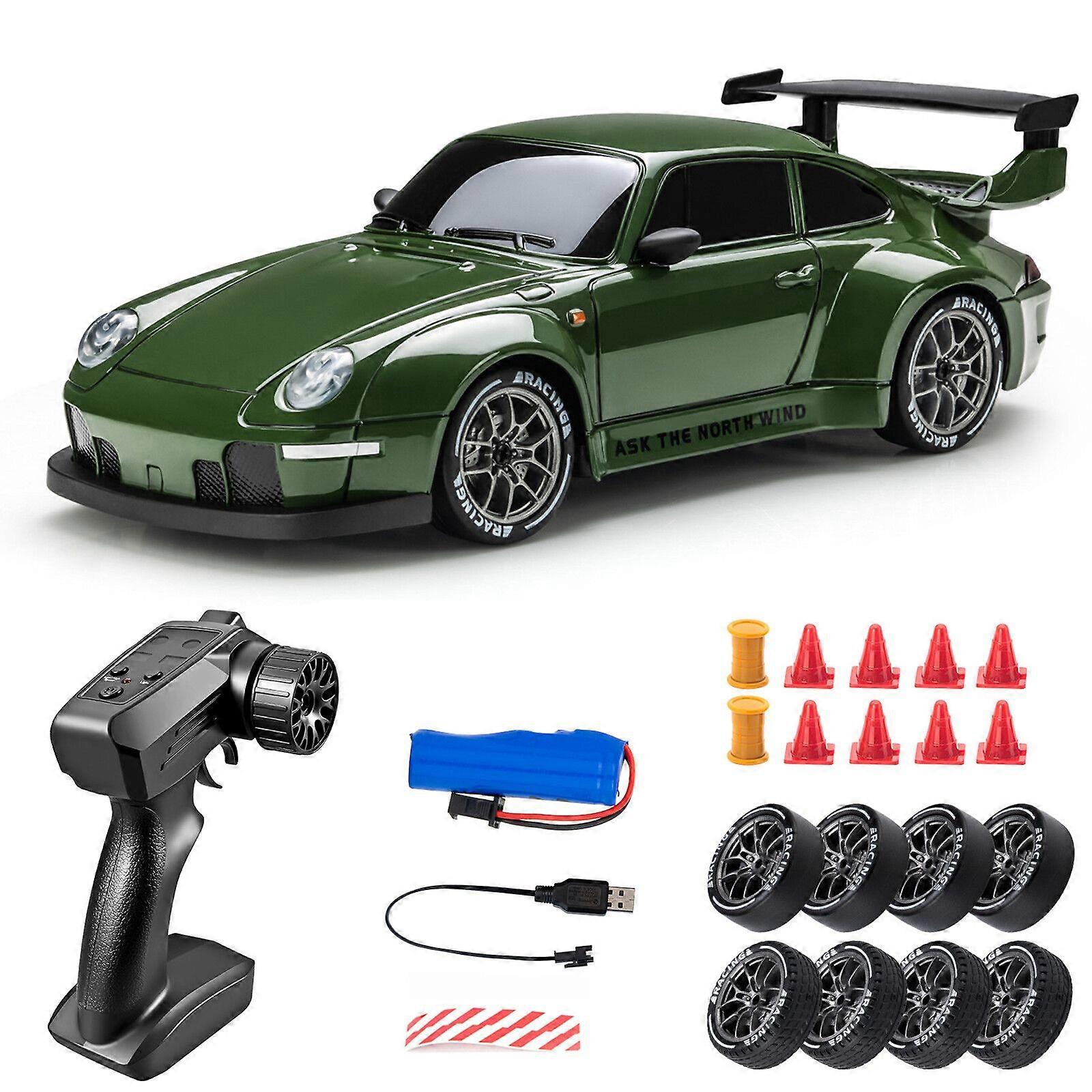 1:24 4WD RC Drift Car 2 Speed Modes Ferngesteuertes Auto mit LED Beleuchtung NAj