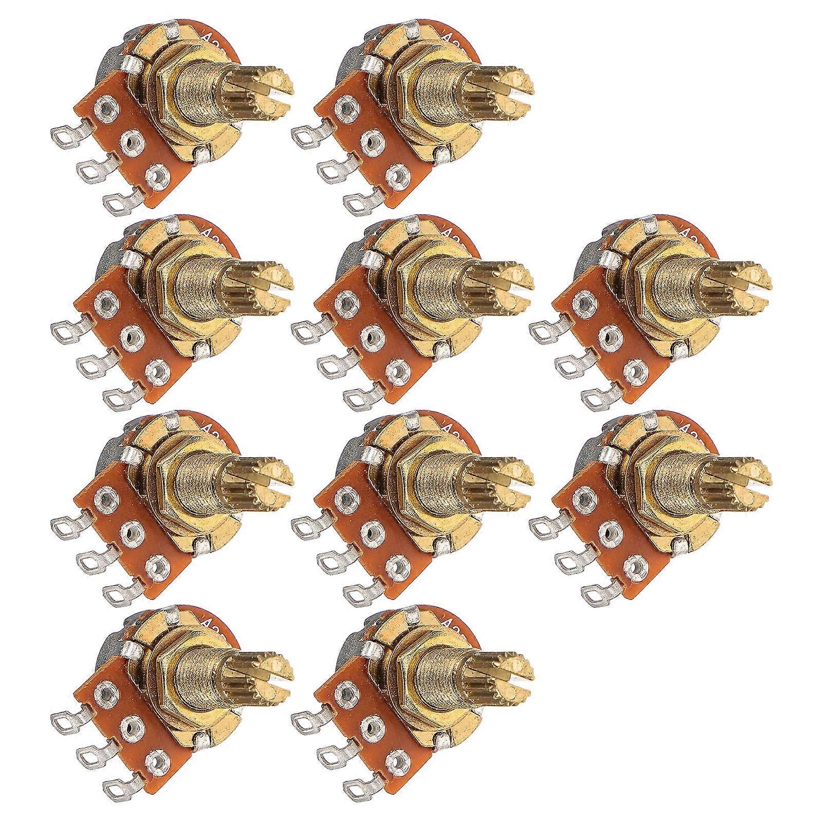 Guitar Potentiometer Tone Adjustment Guitar Accessories Small and Compact Metal 10Set