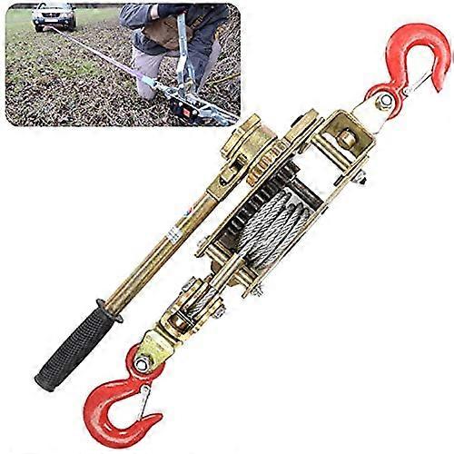 Power Puller Hand Winch for Fences, Stump Removal, Tensioning – 4T 2 Hooks