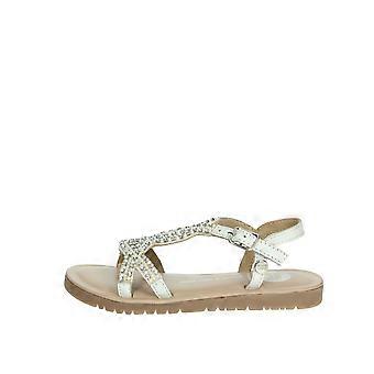Flache Sandalen 74824 weiß
