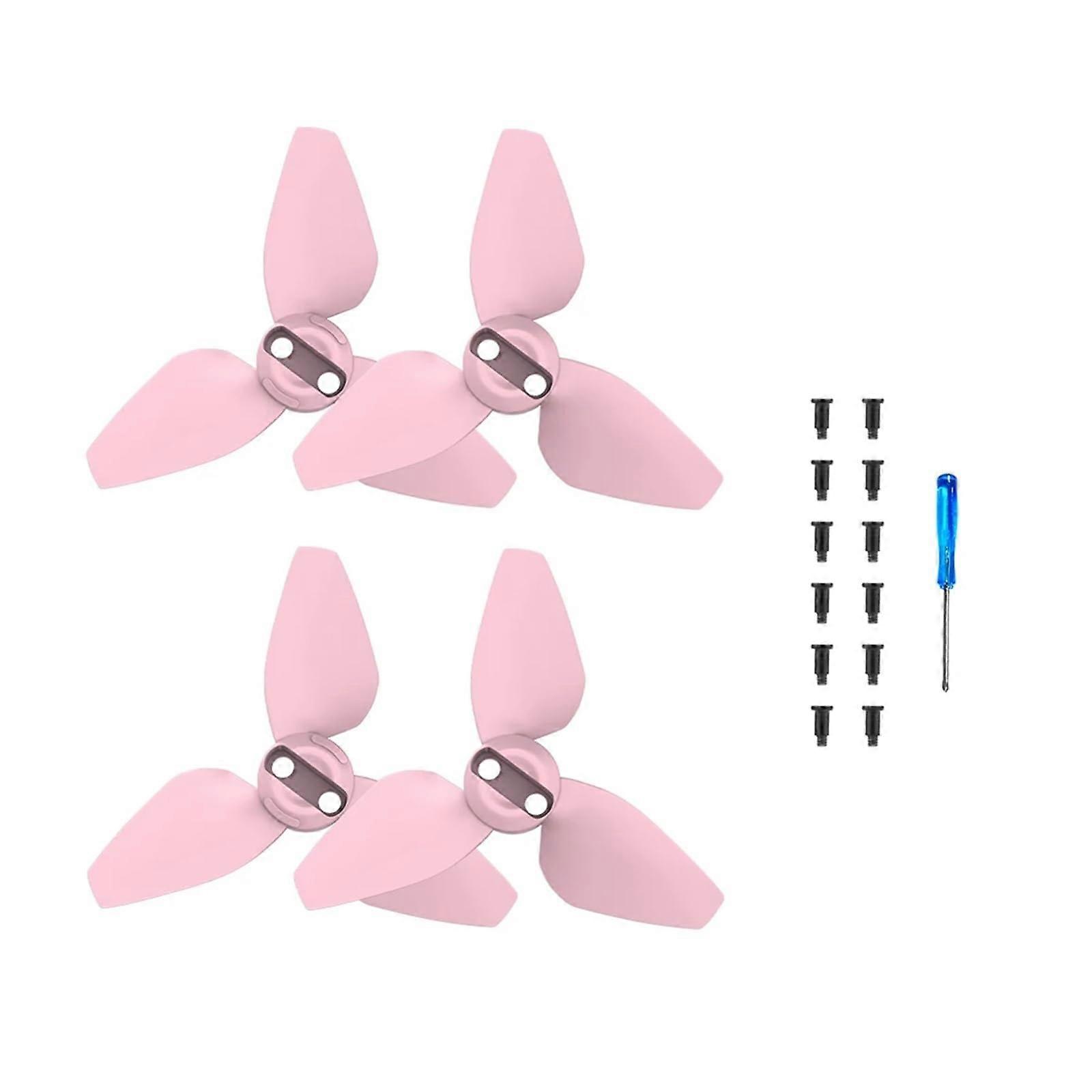 2 Pairs of Propellers for DJI Neo 2016S Blade Accessories Lightweight Replacement Propellers Drone Accessories (Pink)