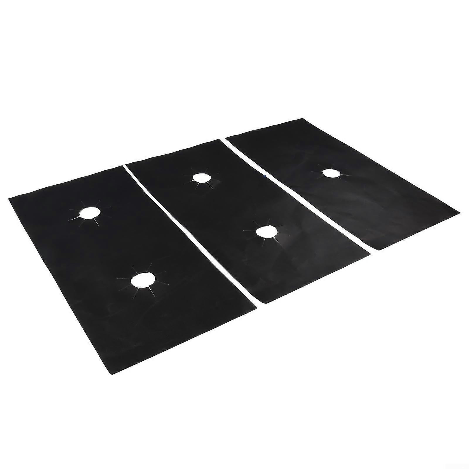 Gas Stove Cleaning Cover Set, 5-Hole Design with Heat Resistance, Easy Maintenance, Compatible with Standard Gas Ranges