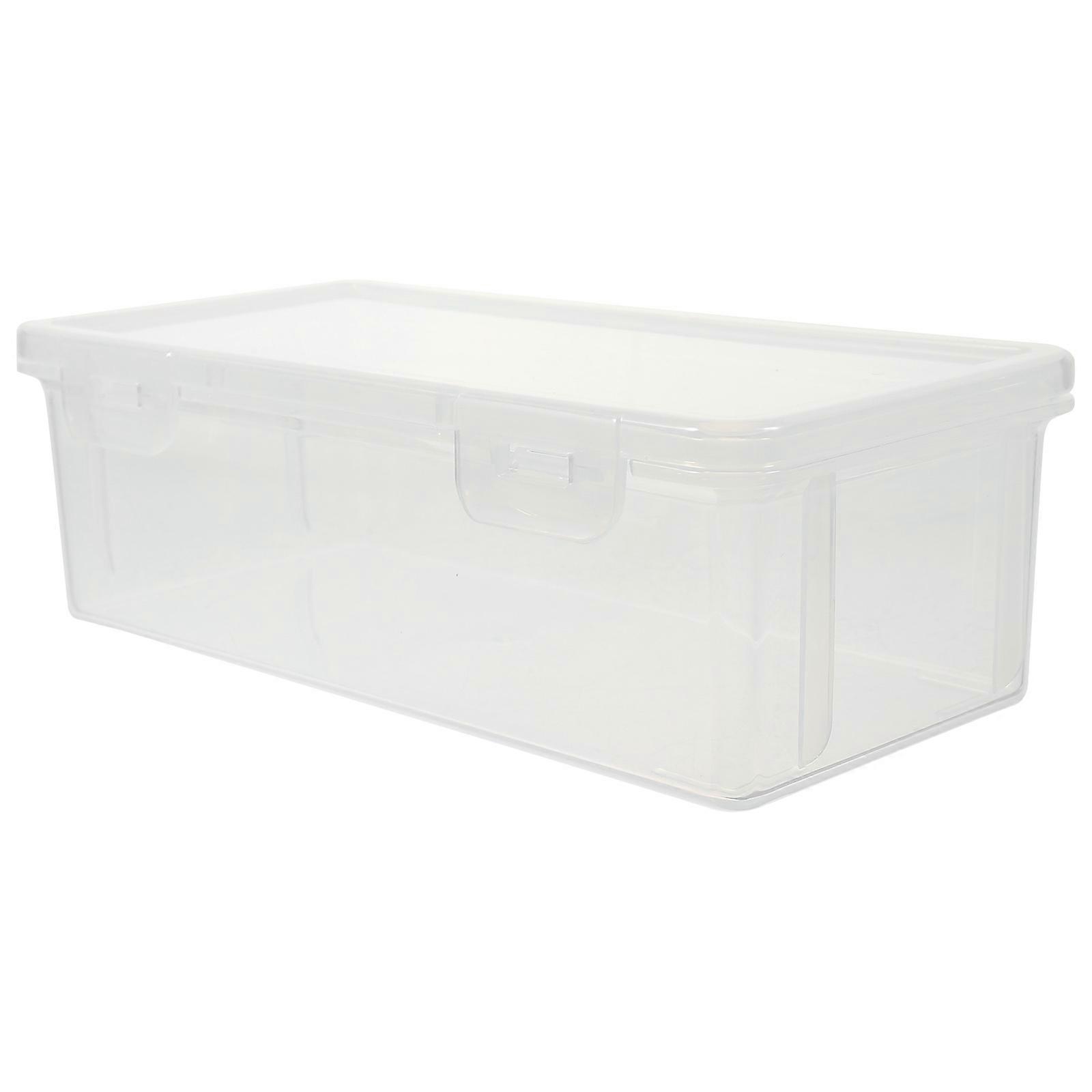 Bread Container for Kitchen Use Made of Plastic with Transparent Design Coffee Color 850ml