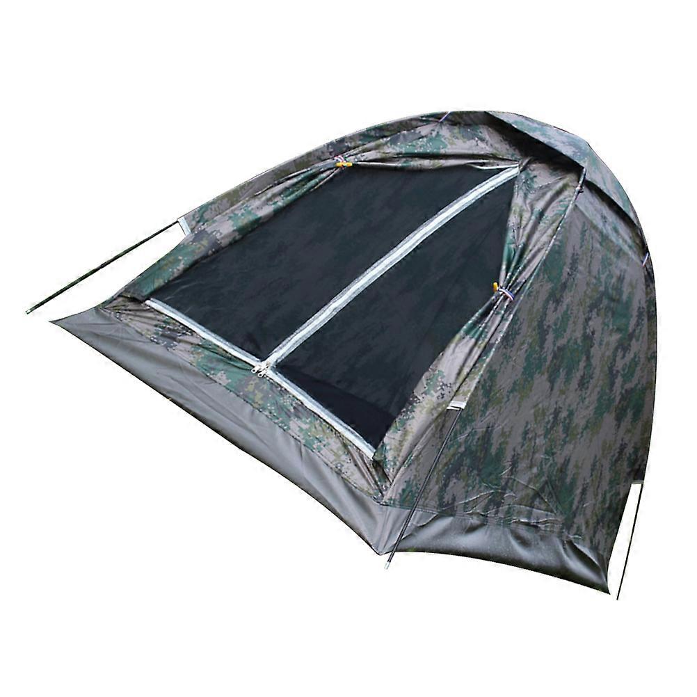 Single-Person Outdoor Tent 1 Set Ideal For Mountain Climbing And Fishing Made Of Waterproof Oxford Fabric In Camouflage Color