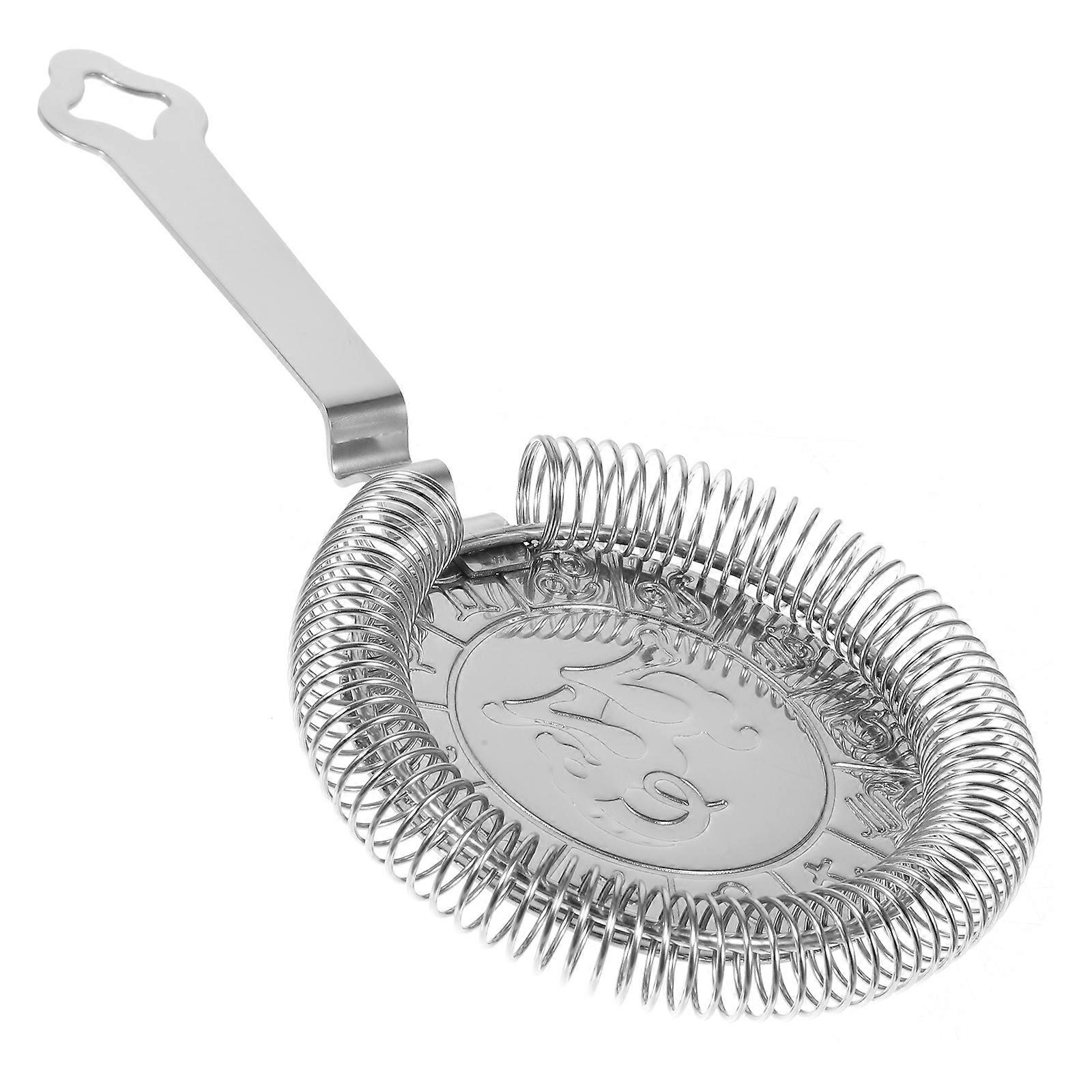 Stainless Steel Cocktail Strainer – Ergonomic Design for Comfortable Use, Efficiently Separates Ice and Pulp, Ideal for Professional Bartenders and