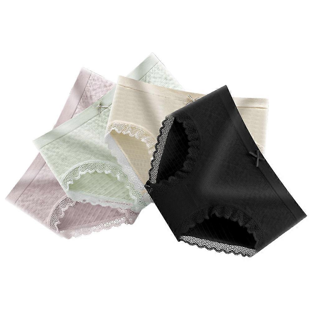 Breathable Cotton Women's Underwear MidRise Fit and Innovative Hole Design Assorted Color
