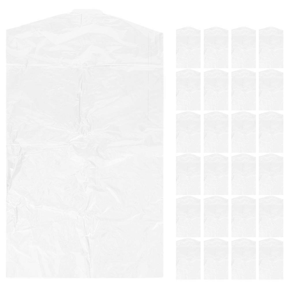 Transparent PP Clothes Storage Bag for Dust Protection Lightweight and Portable 40pcs