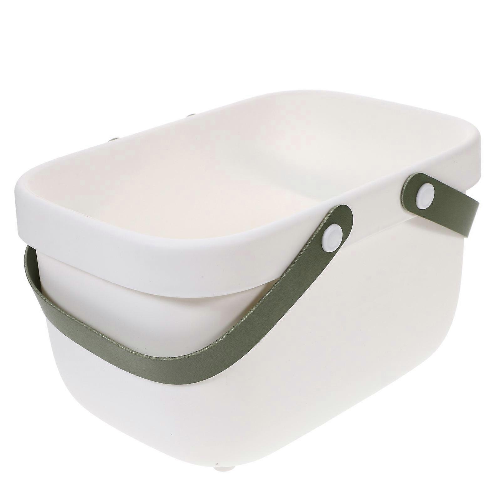 Portable Bathroom Towel Basket Household Toiletry Basket with Handle Shower Basket 1 Set
