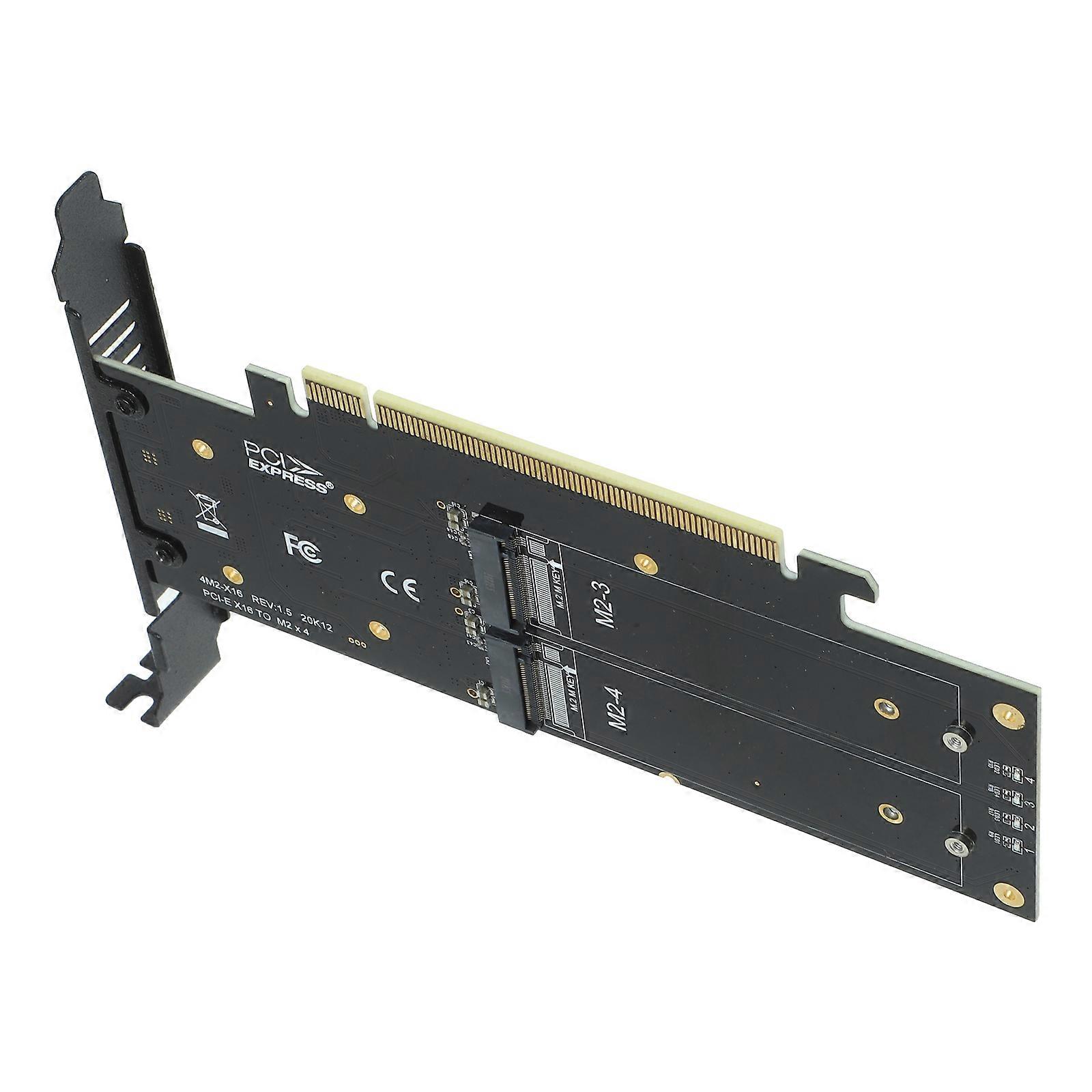 PCIe to NVMe Adapter Converter for SSD Expansion with Overvoltage Protection for Data Mining and Video Processing