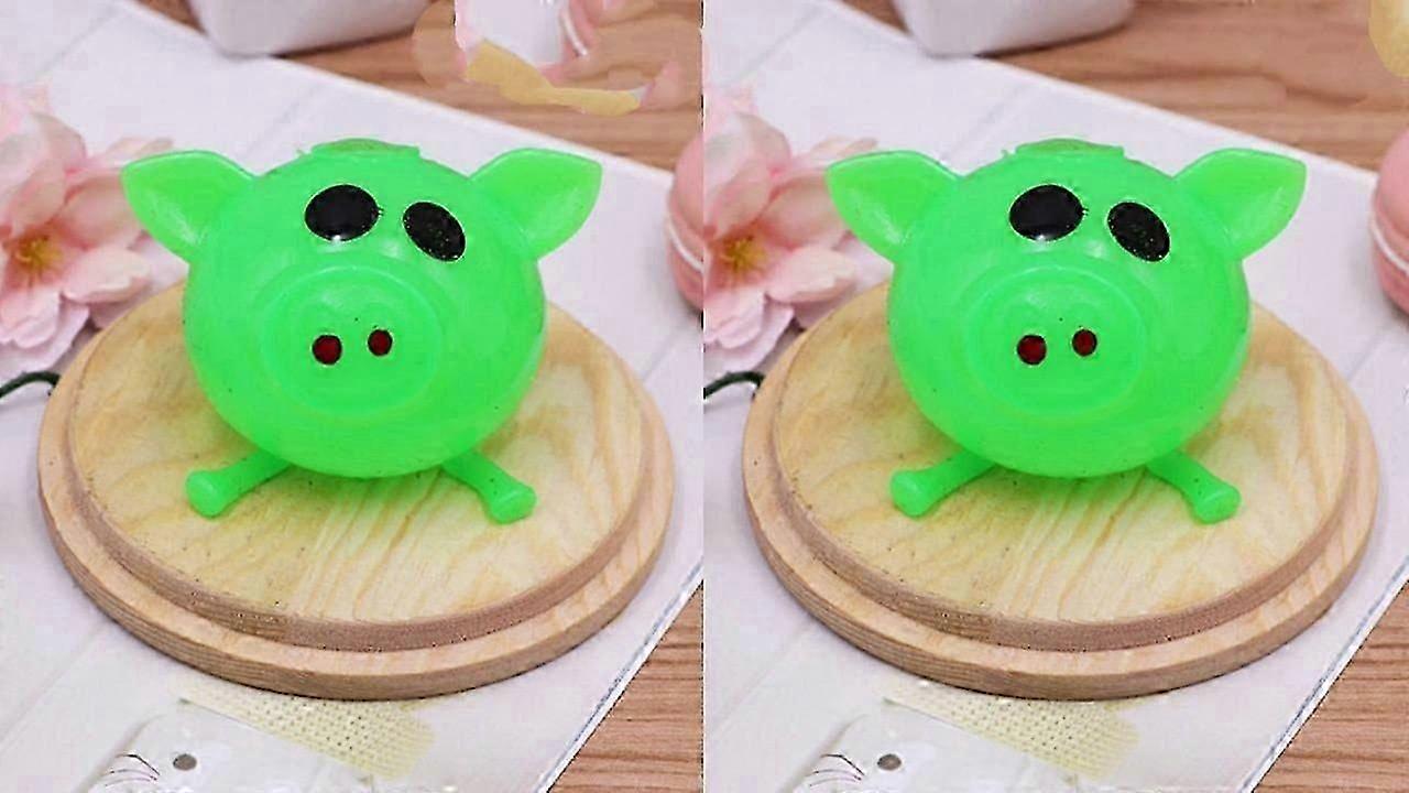 2 قطعة Splat الخنازير المضادة للإجهاد الخنزير Splat الكرة الإجهاد الإجهاد الخنزير الكرة الماء التنفيس لزجة خنزير لينة رأس الخنزير اللعب مضحك تململ لعبة حسية للأطفال الكبار