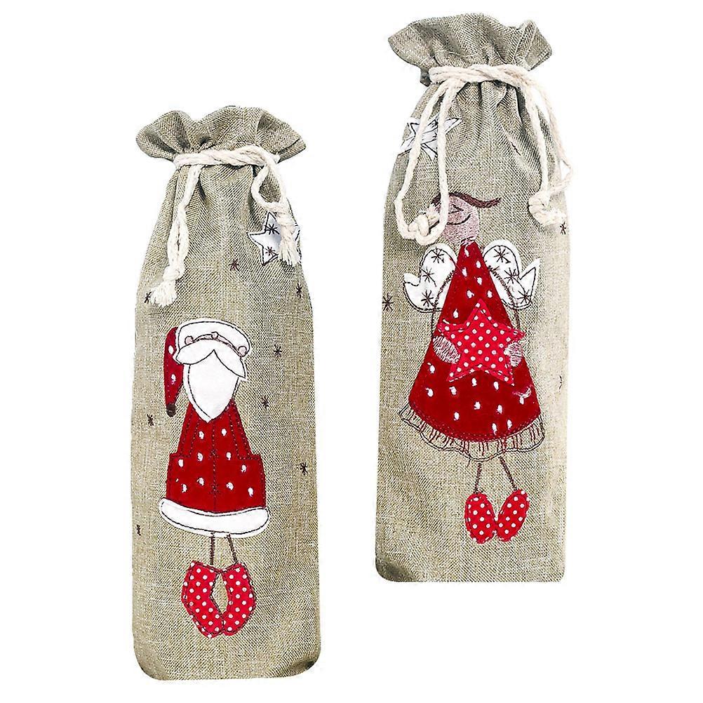 Christmas Sleeve for Use 2Pcs Creative Drawstring Pocket