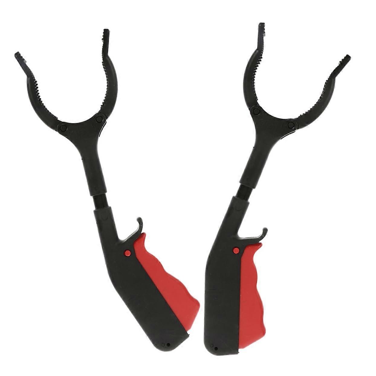 2 pieces grabber tongs with precise teeth for seniors, portable for picking up objects