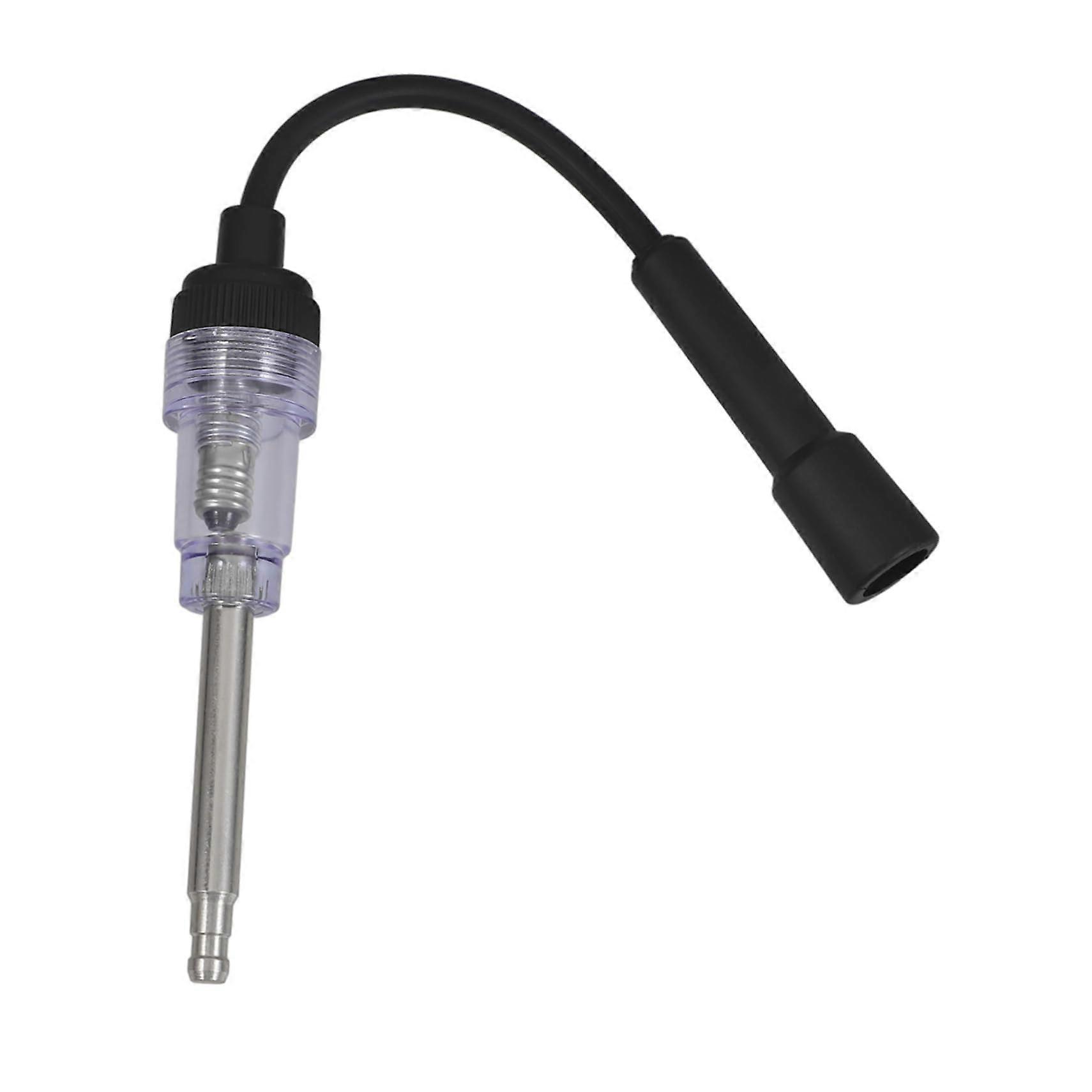 Spark Plug Tester Inline Spark Plug Detector For Car Engine Ignition - Black Plastic