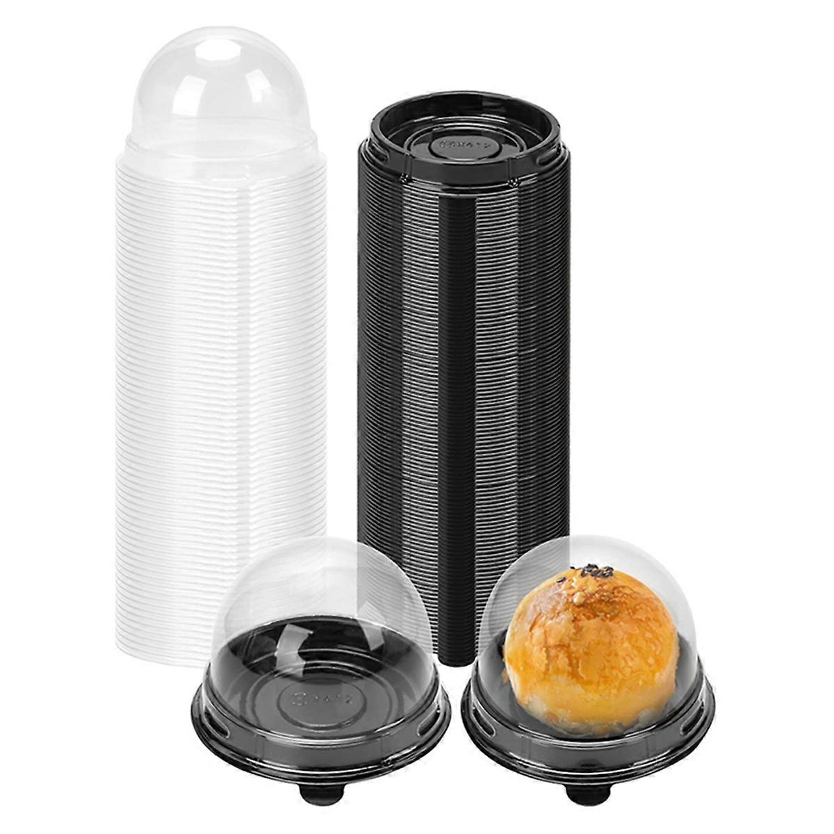 Mini Individual Cupcake Container Mini Cupcake Holder Desk Pet Containers for Chocolate Covered Coo
