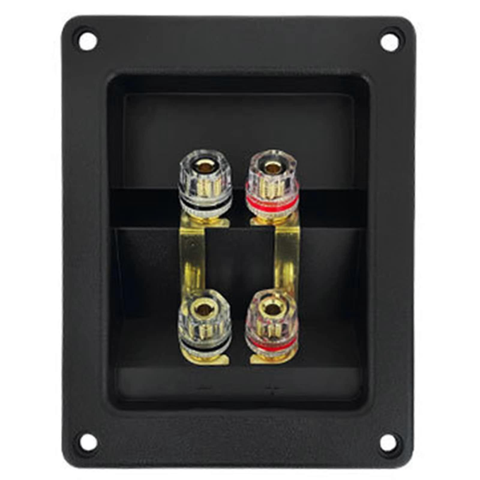 Professional Box Back Wall Wiring Connector for Square Boxes with Banana Subwoofer Compatibility in Durable Material