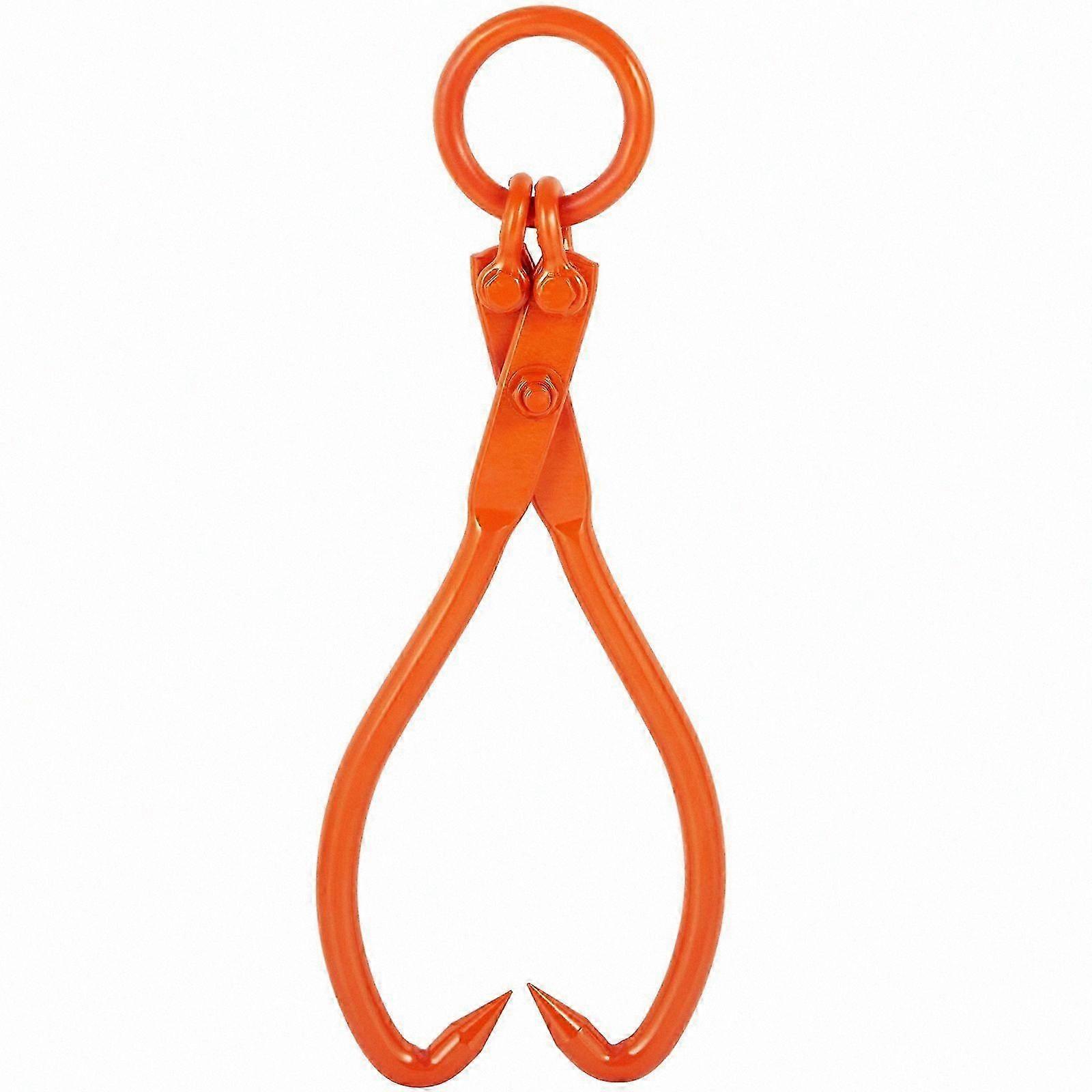 18" Two-Claw Log Tongs, 772 lbs Capacity, Lifting & Dragging Tool for Wood Handling