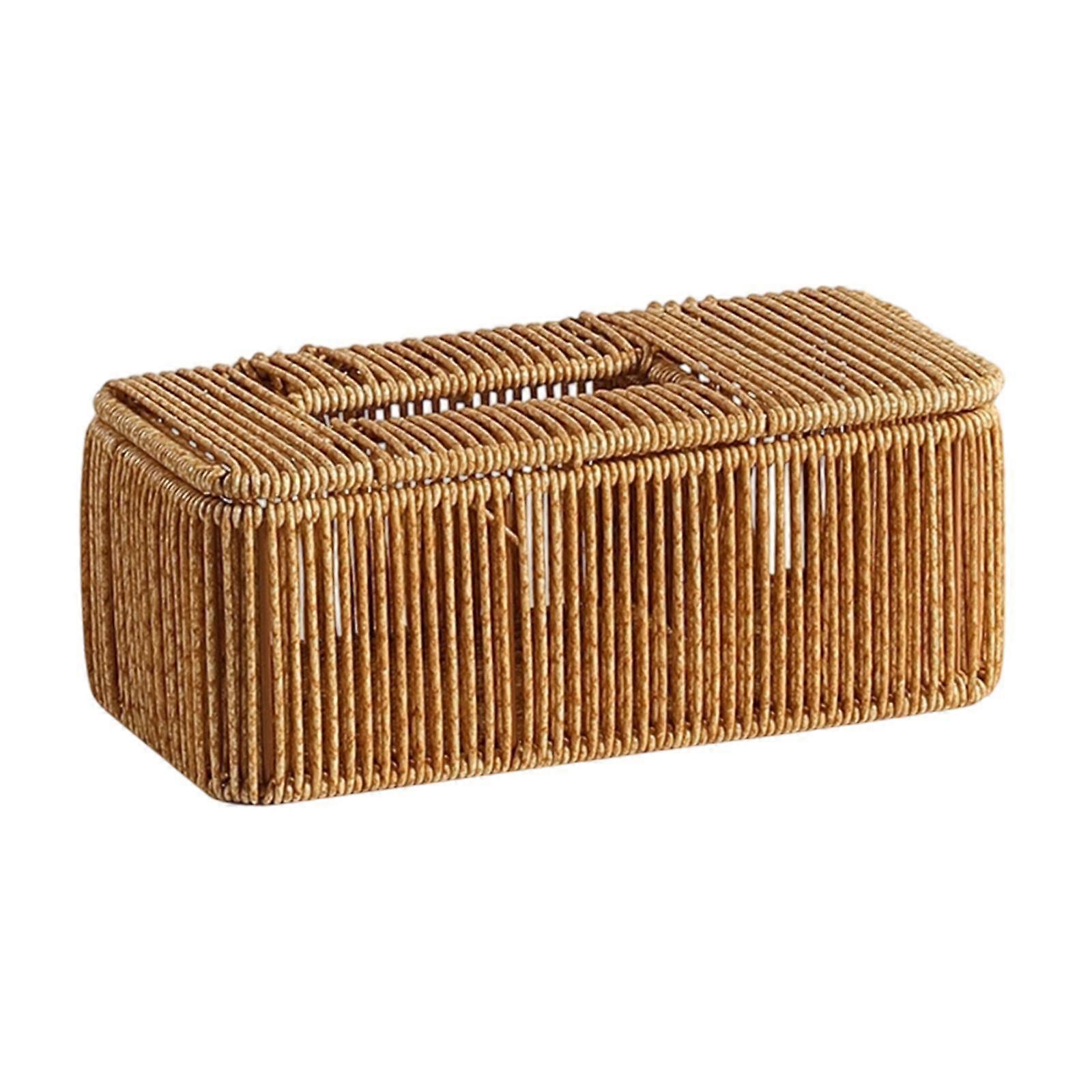 Tissue Box Napkin Holder Case Creative Decorative Handwoven Tissue Holder Decor