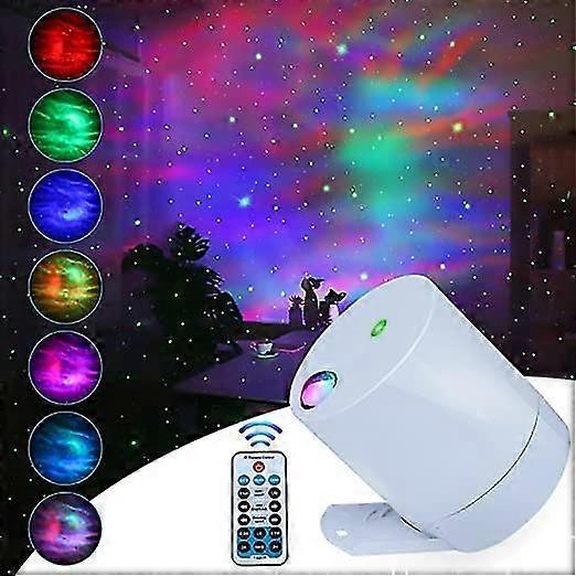 Star Sky Projector, Ocean Wave Galaxy Light with Remote Control, Nebula for Kids Room with Adjustable Speed u200bu200band Brightness, Star Projector, 