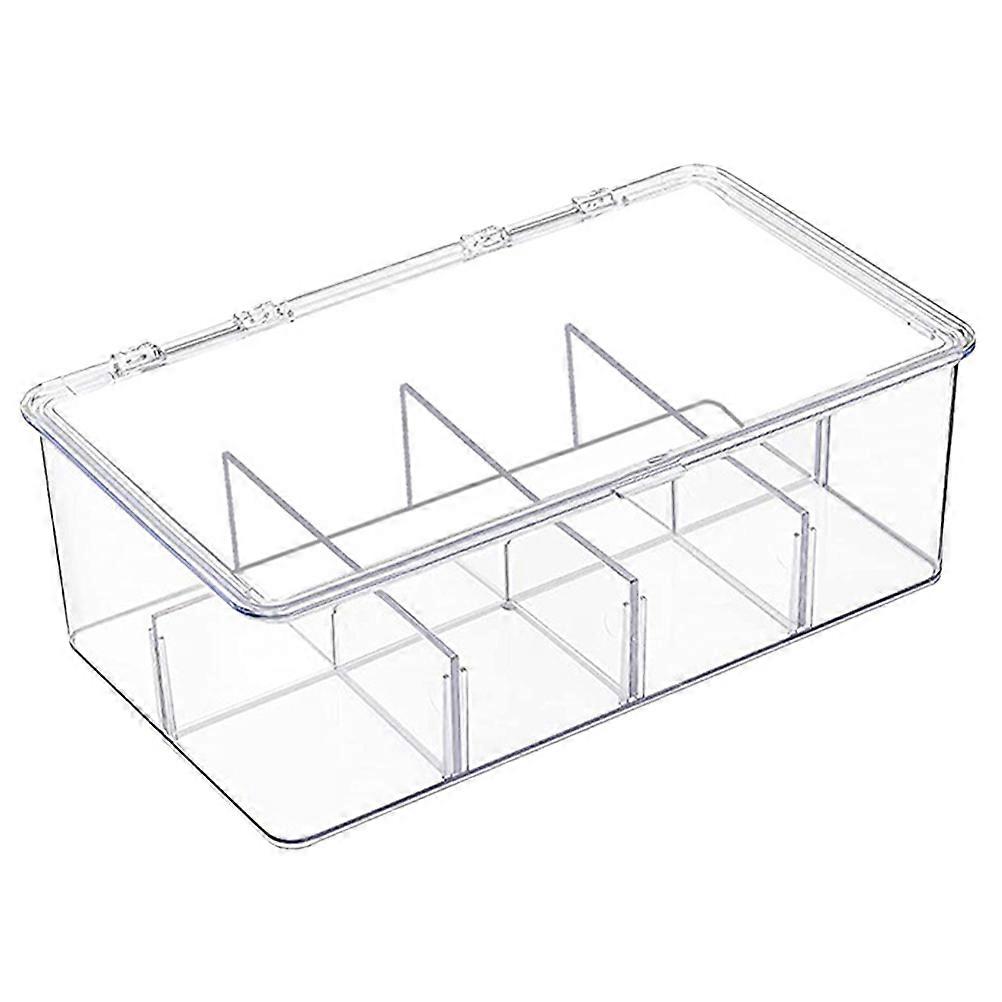 Acrylic Tea Container For Kitchen Or Office Use Featuring Efficient Storage And Elegant Design 1Pcs