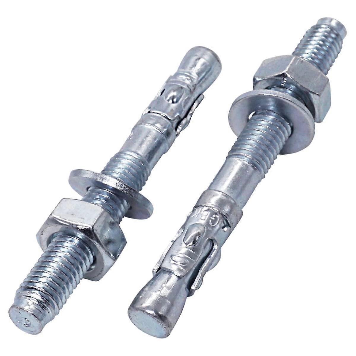 Wedge Anchor M10 x 90 mm, Steel Concrete Expansion Anchor for Masonry, Pack of 6