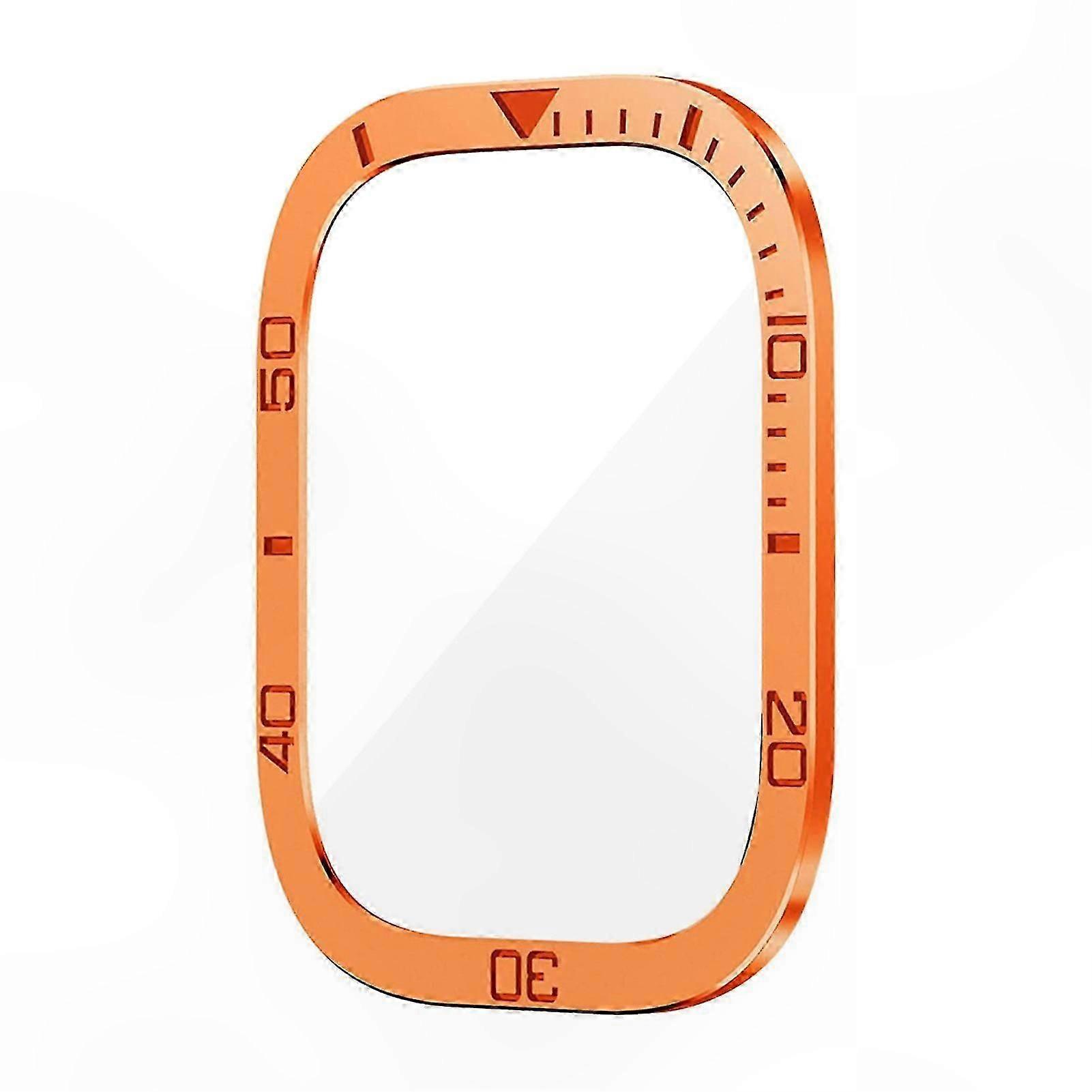 Tempered Glass Screen Protector for Smartwatch with Metal Frame and Speed Scale Cover