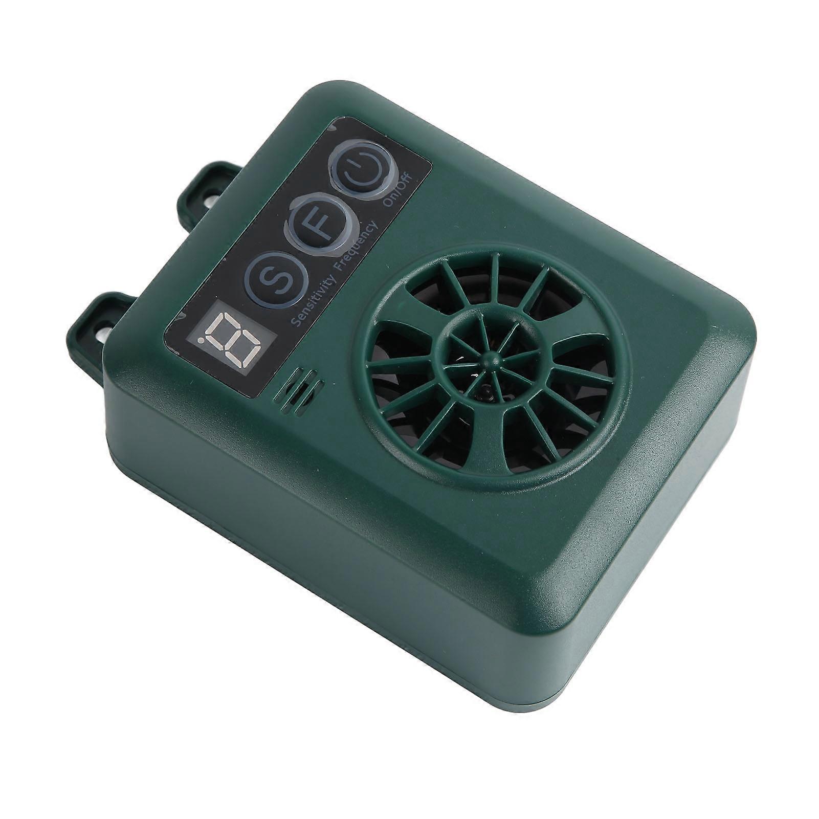 Ultrasonic Dog Bark Deterrent Handheld Adjustable Waterproof Barking Control Device for Small Medium Large Dog OD Green 