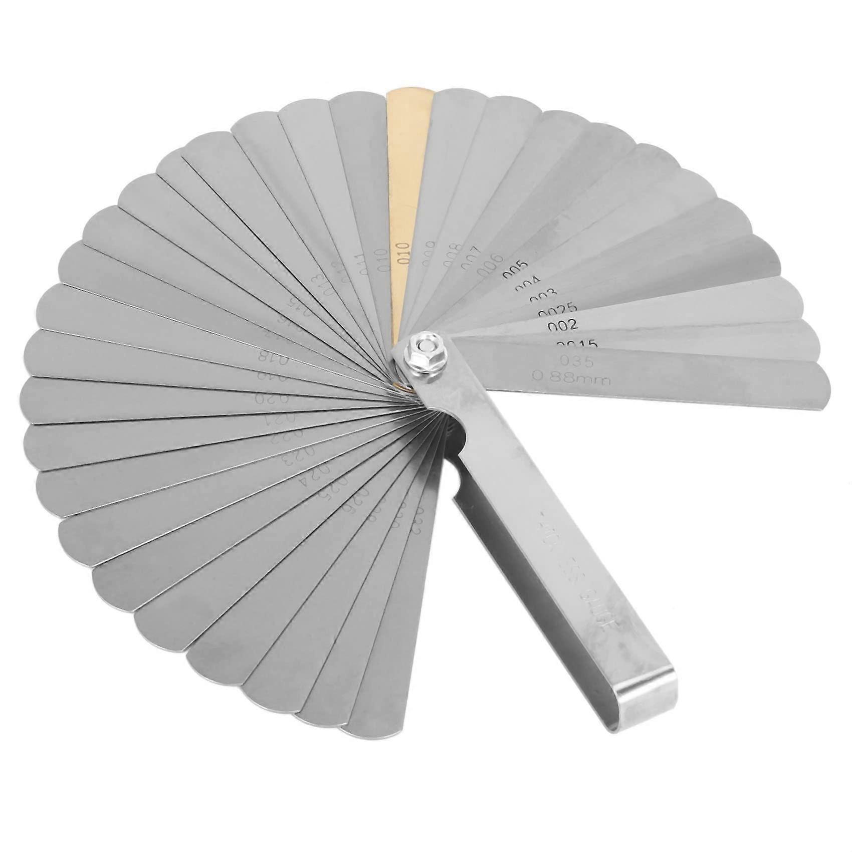 32 Set Spacing Gauge Feeler Gauge Valve Gauge Feel Gauge 0.04 0.88 mm Gap Measure