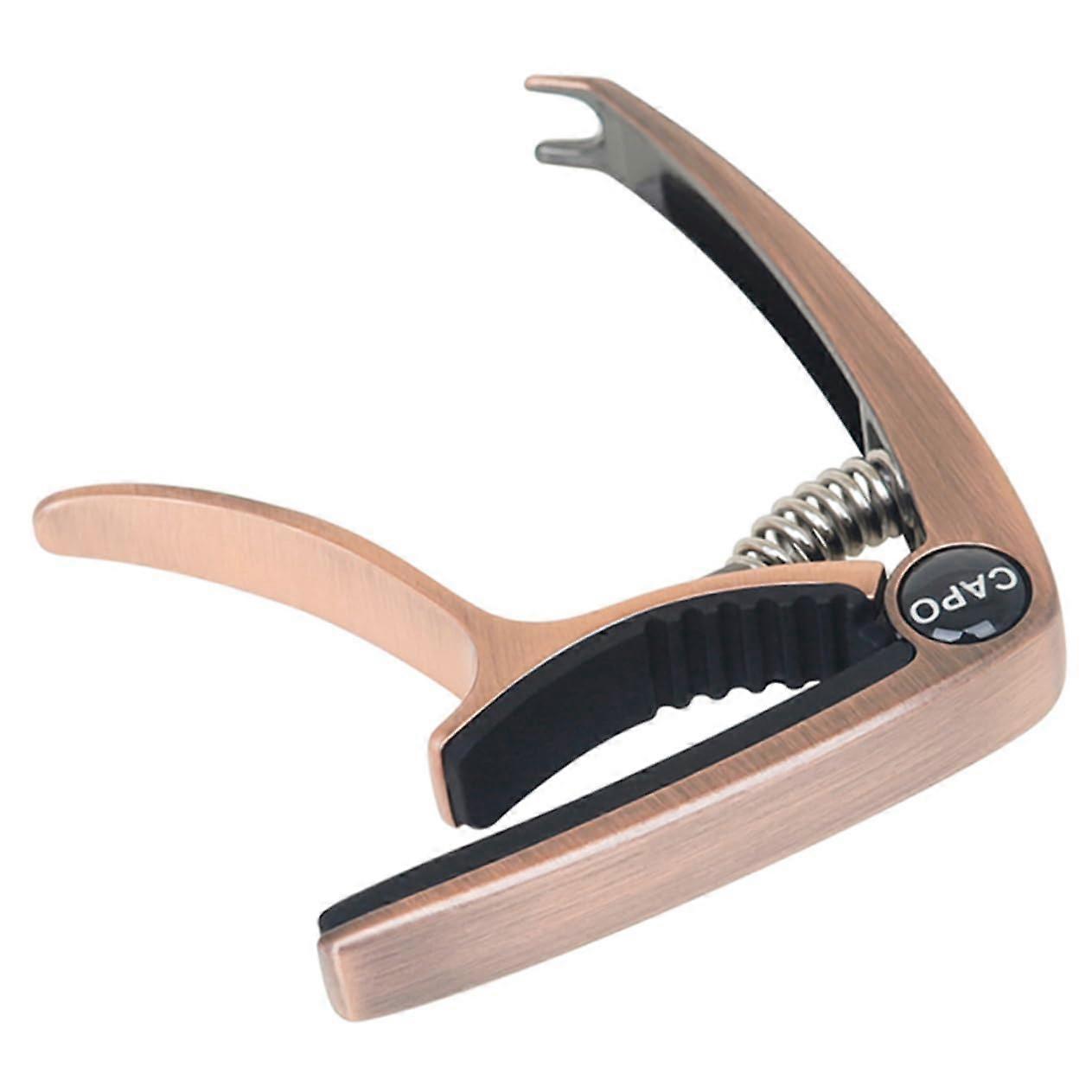 Guitar Capo Adjustable Red Copper Material For Folk And Classical Guitars Suitable For Ukulele Durable And Portable