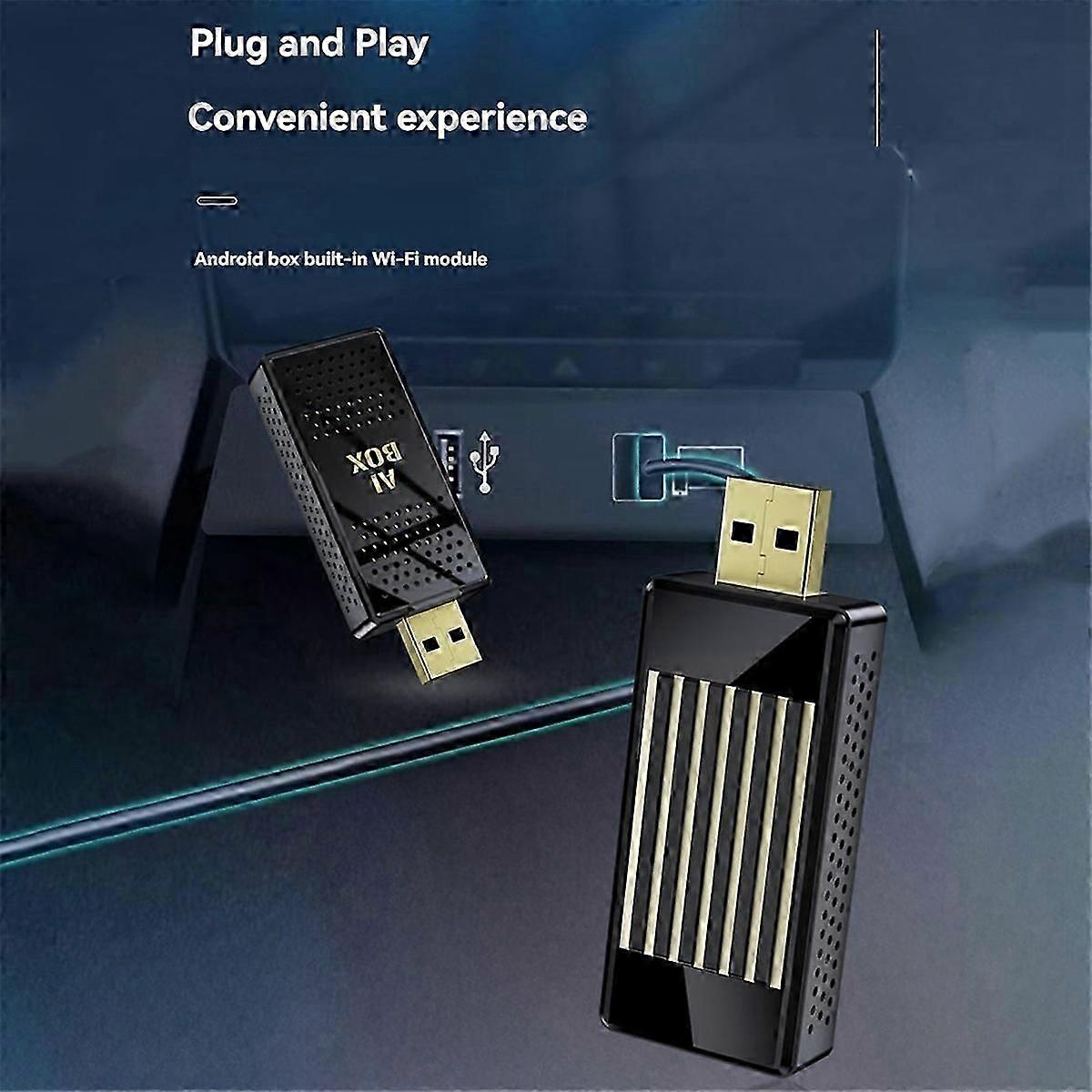 3 in 1 AI Box Carplay Bluetooth 5.0 Wired to Wireless CarPlay Adapter